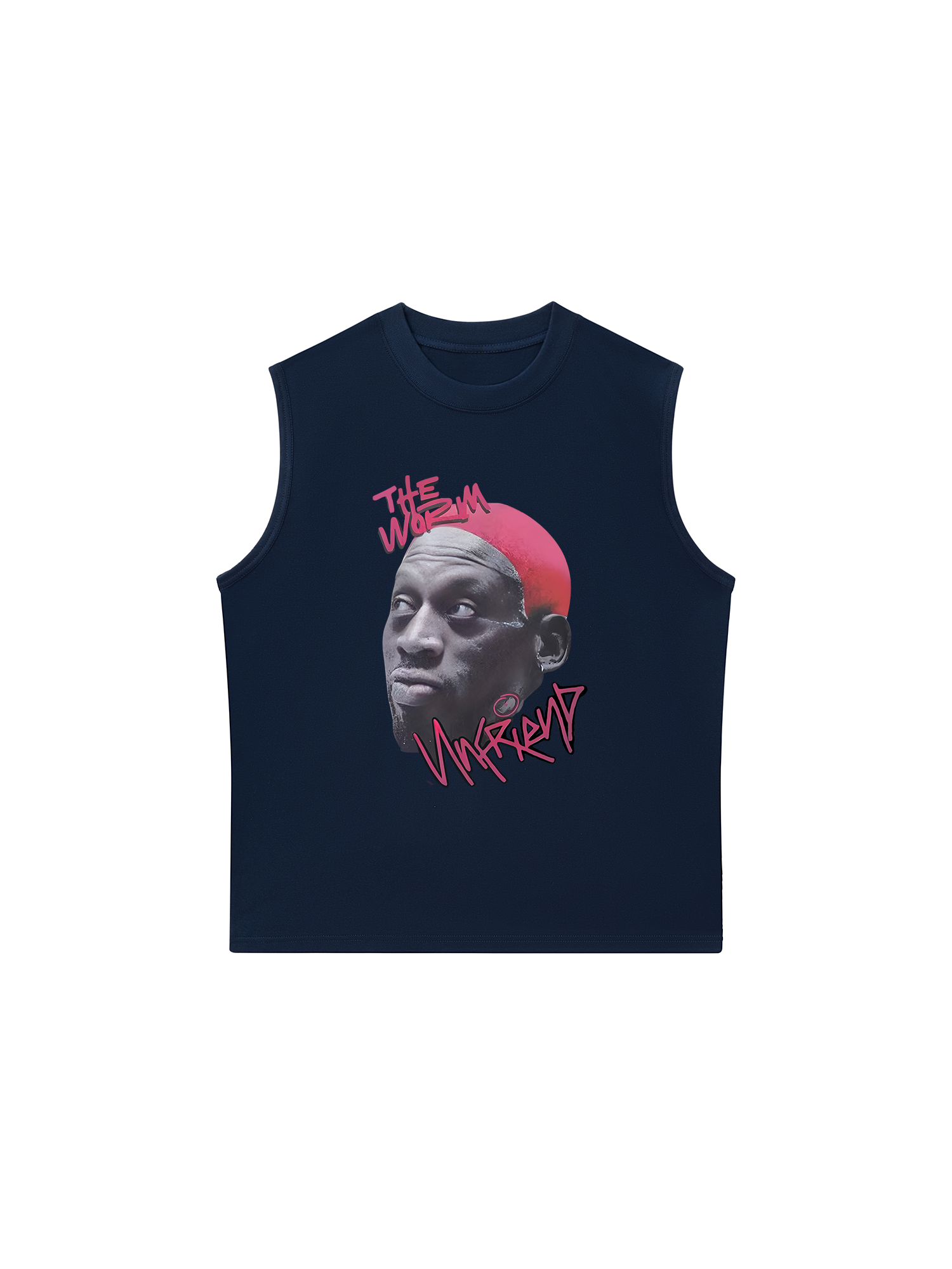 Áo Ba Lỗ Relaxed Fit Hip Hop Streetwear Dennis Rodman Graphic