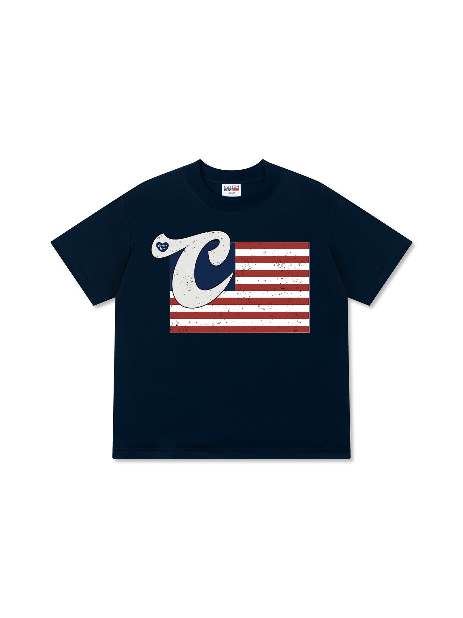 Áo Thun Relaxed Fit USA Vintage Flag