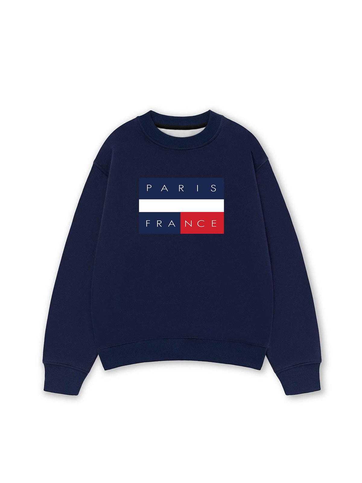Áo Sweater Nỉ Hai Da Paris France Flag