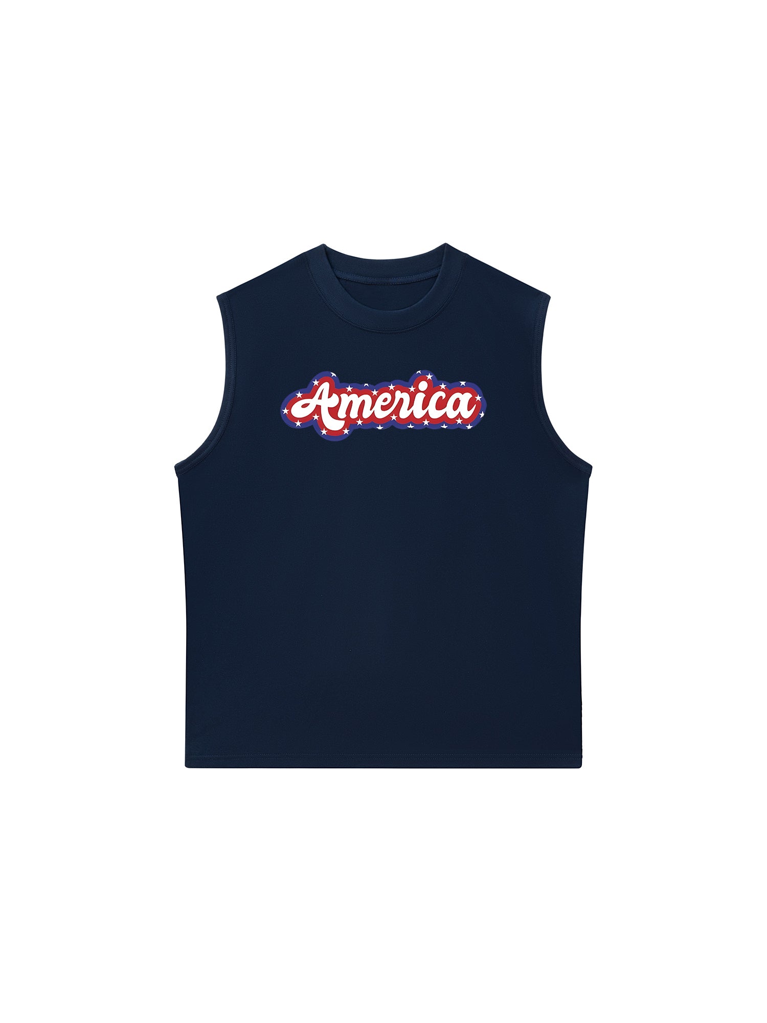 Áo Ba Lỗ Relaxed Fit USA Retro Flag America