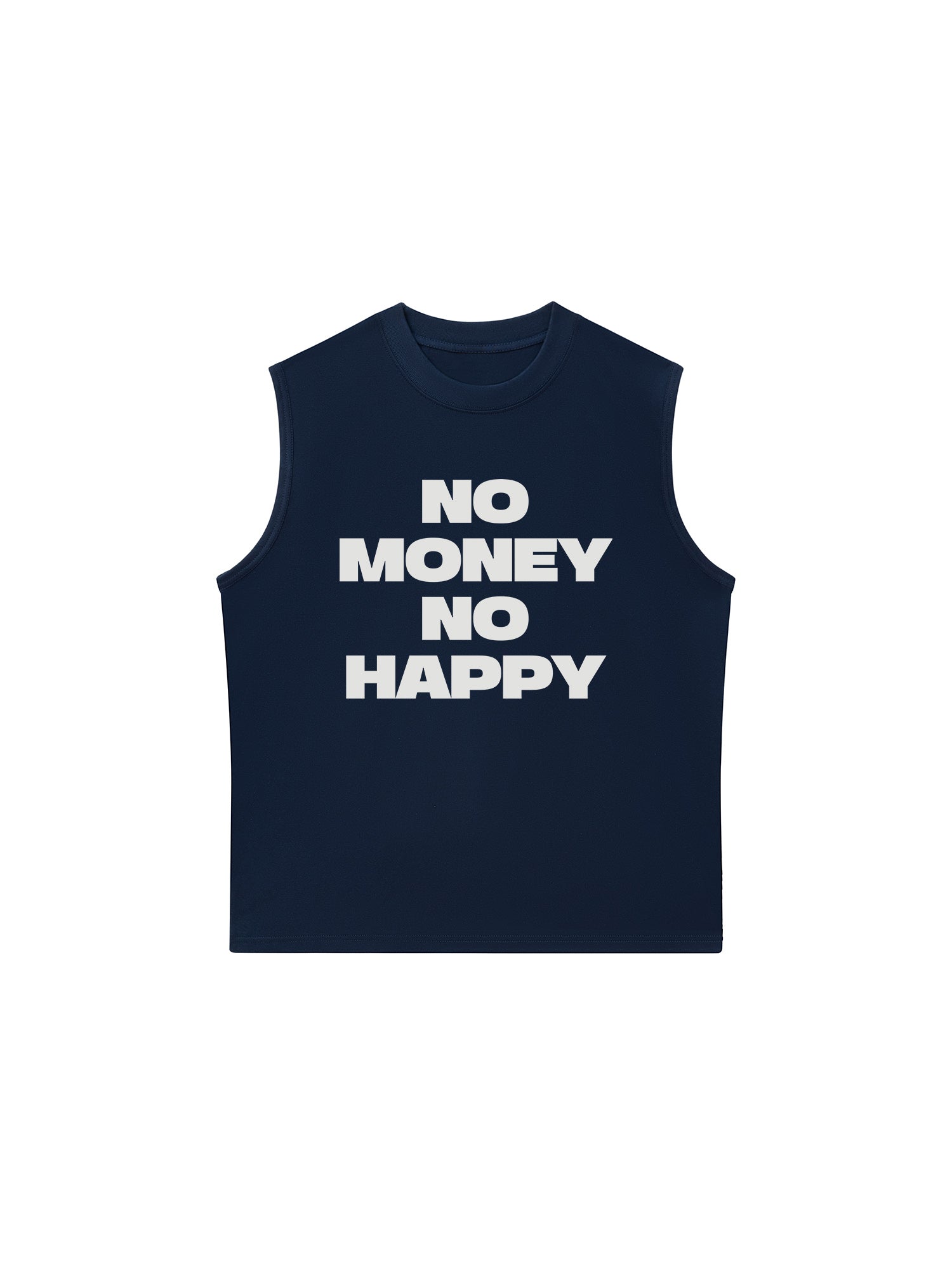 Áo Ba Lỗ Relaxed Fit No Money No Happy