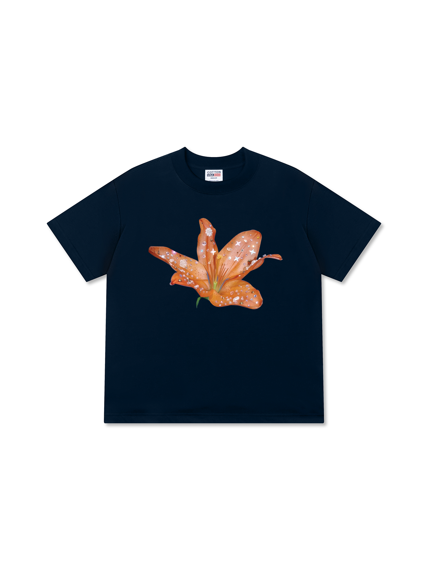 Áo Thun Relaxed Fit Bling Orange Lily