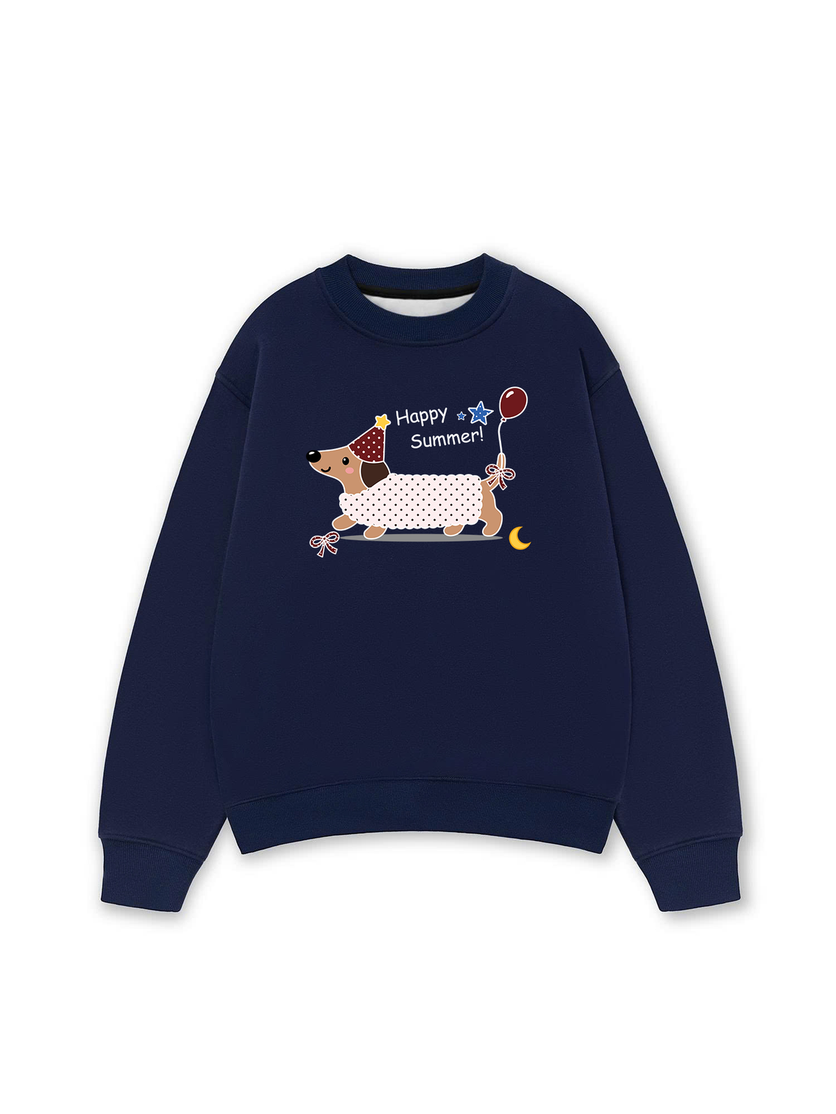 Áo Sweater Nỉ Hai Da Dotty Mood Happy Summer Dog