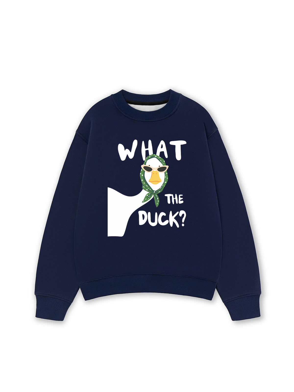 Áo Sweater Nỉ Hai Da Farm What The Duck