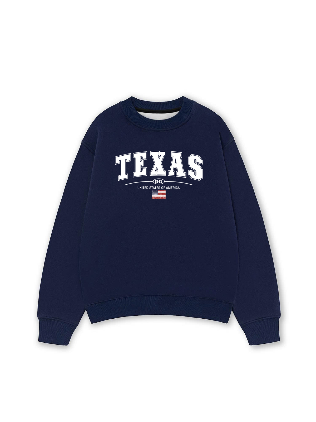 Áo Sweater Nỉ Hai Da USA Texas 1945