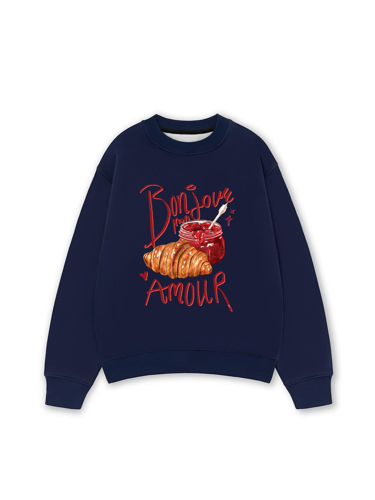 Áo Sweater Nỉ Hai Da Yummy Mood Bonjour Amour