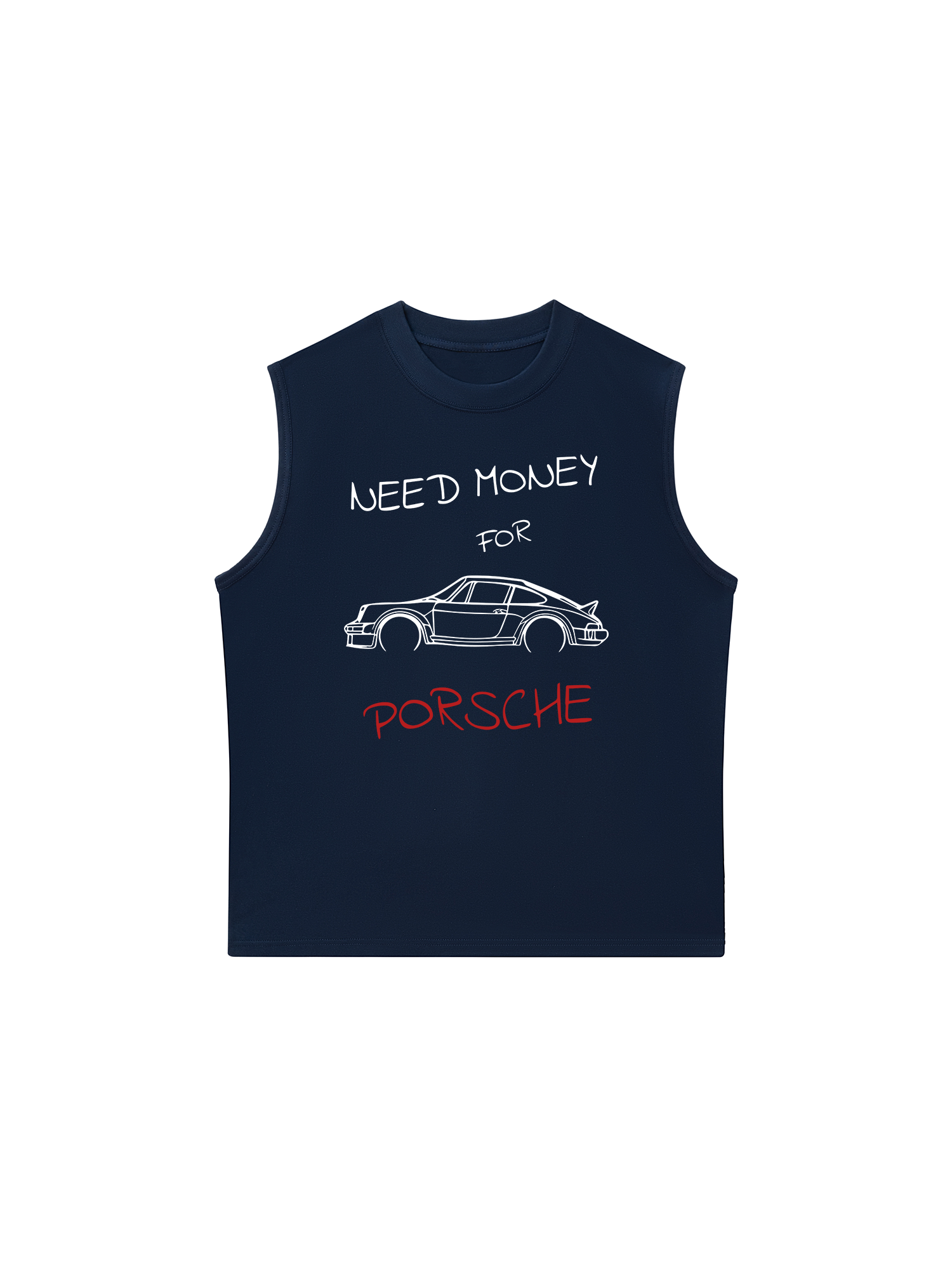 Áo Ba Lỗ Relaxed Fit Porsche Need Money Sketch