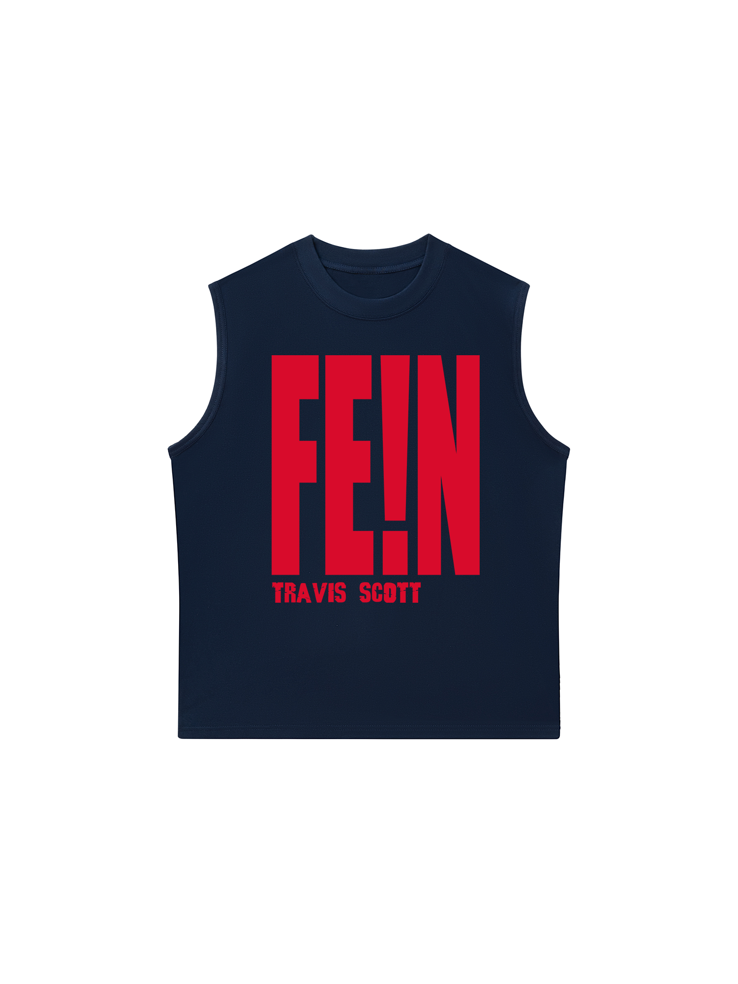 Áo Ba Lỗ Relaxed Fit Rapper Travis Scott Fein Typo