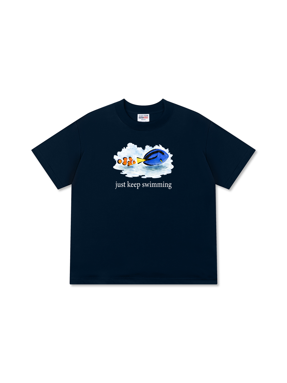 Áo Thun Relaxed Fit Just Keep Swimming