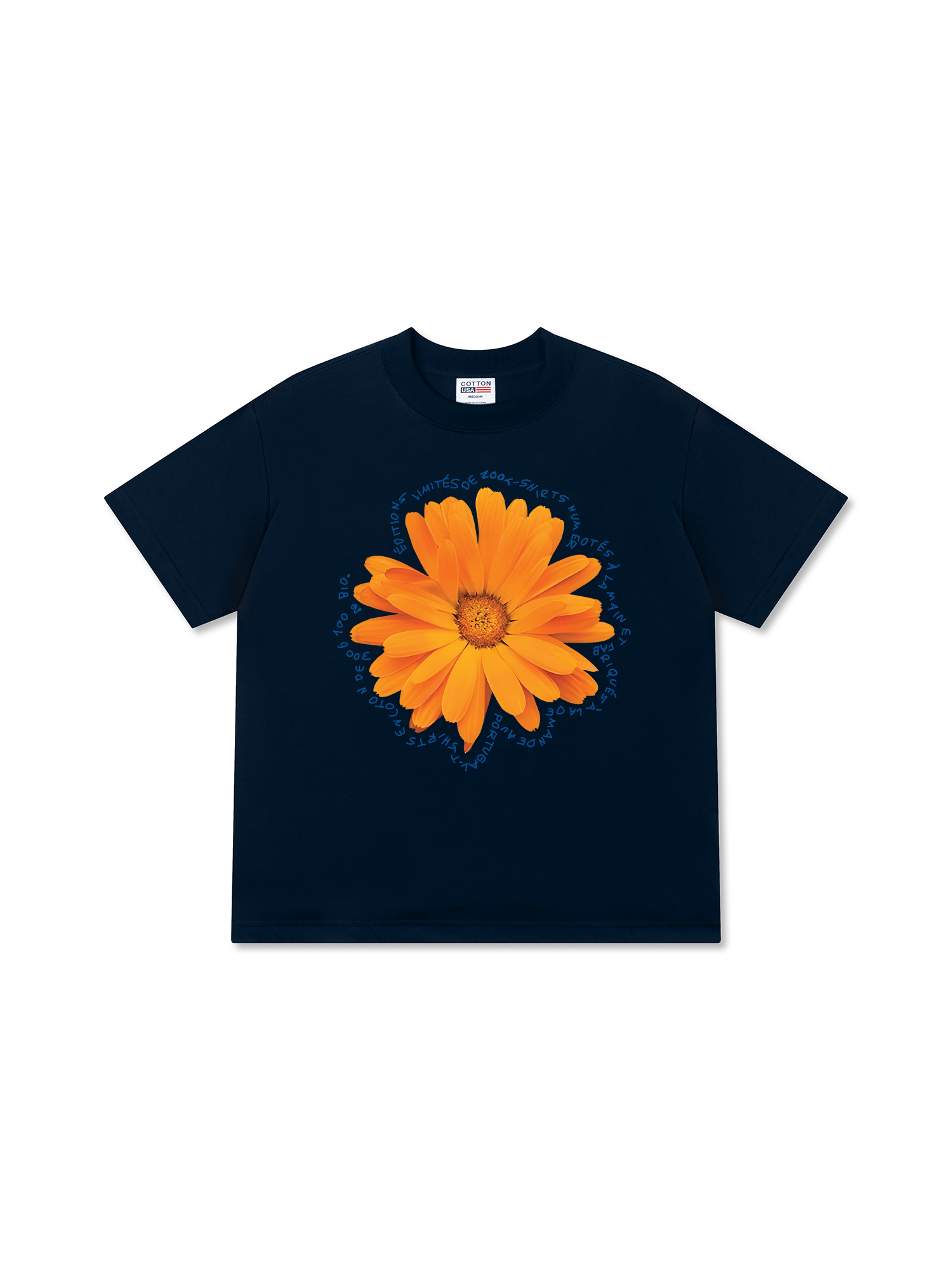 Áo Thun Relaxed Fit Floral Orange Flower