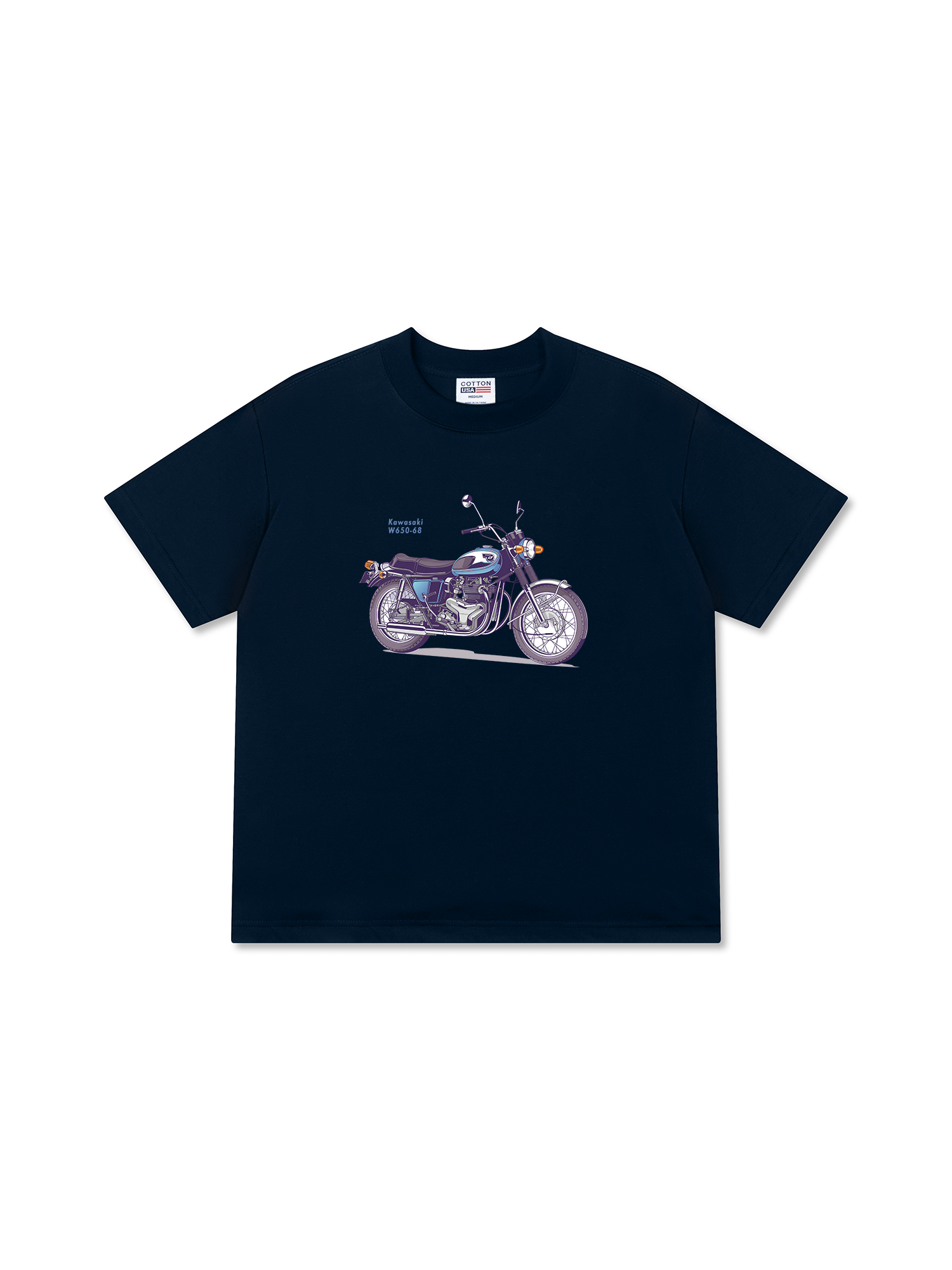 Áo Thun Relaxed Fit Motorbike Kawasaki W650-68