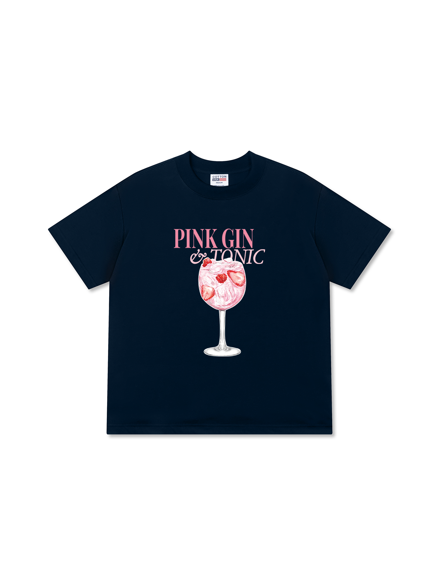 Áo Thun Relaxed Fit Pink Gin & Tonic