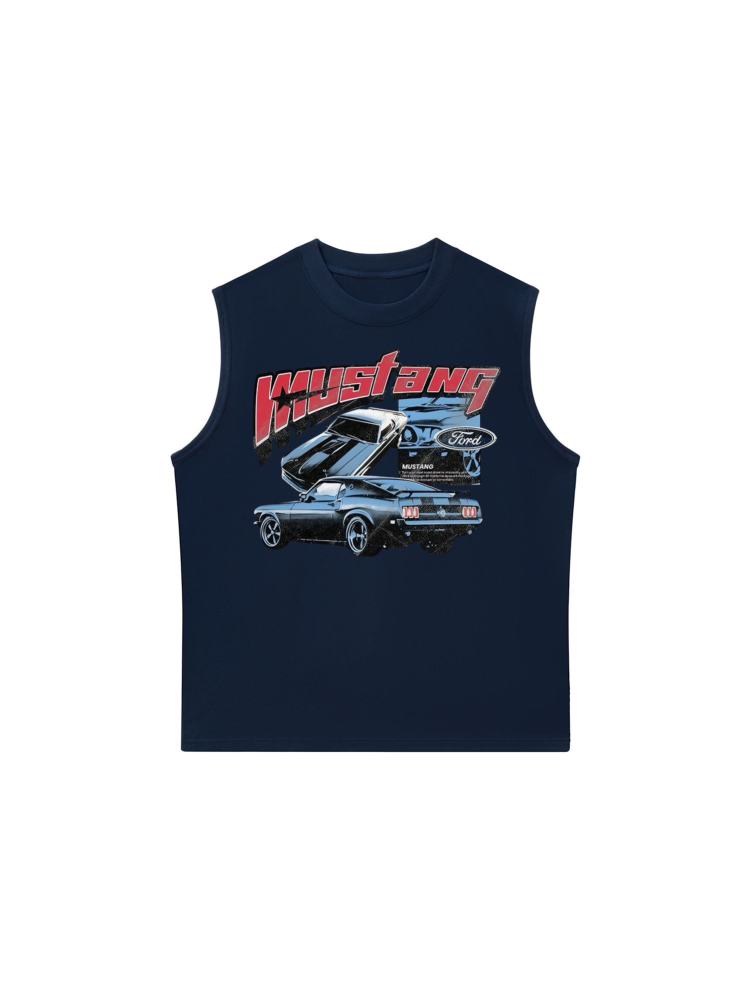 Áo Ba Lỗ Relaxed Fit Ford Vintage Blue
