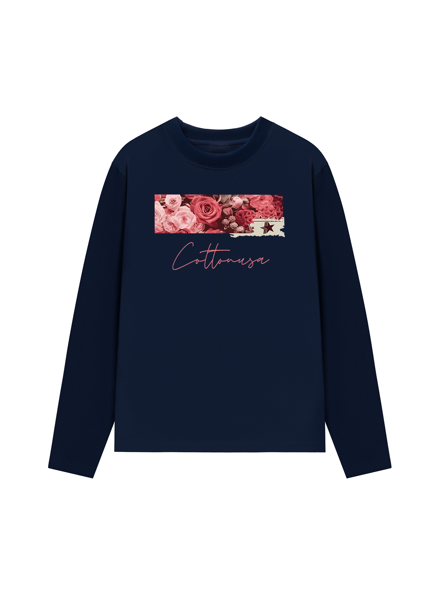 Áo Thun Dài Tay Trending Floral Cotton Usa