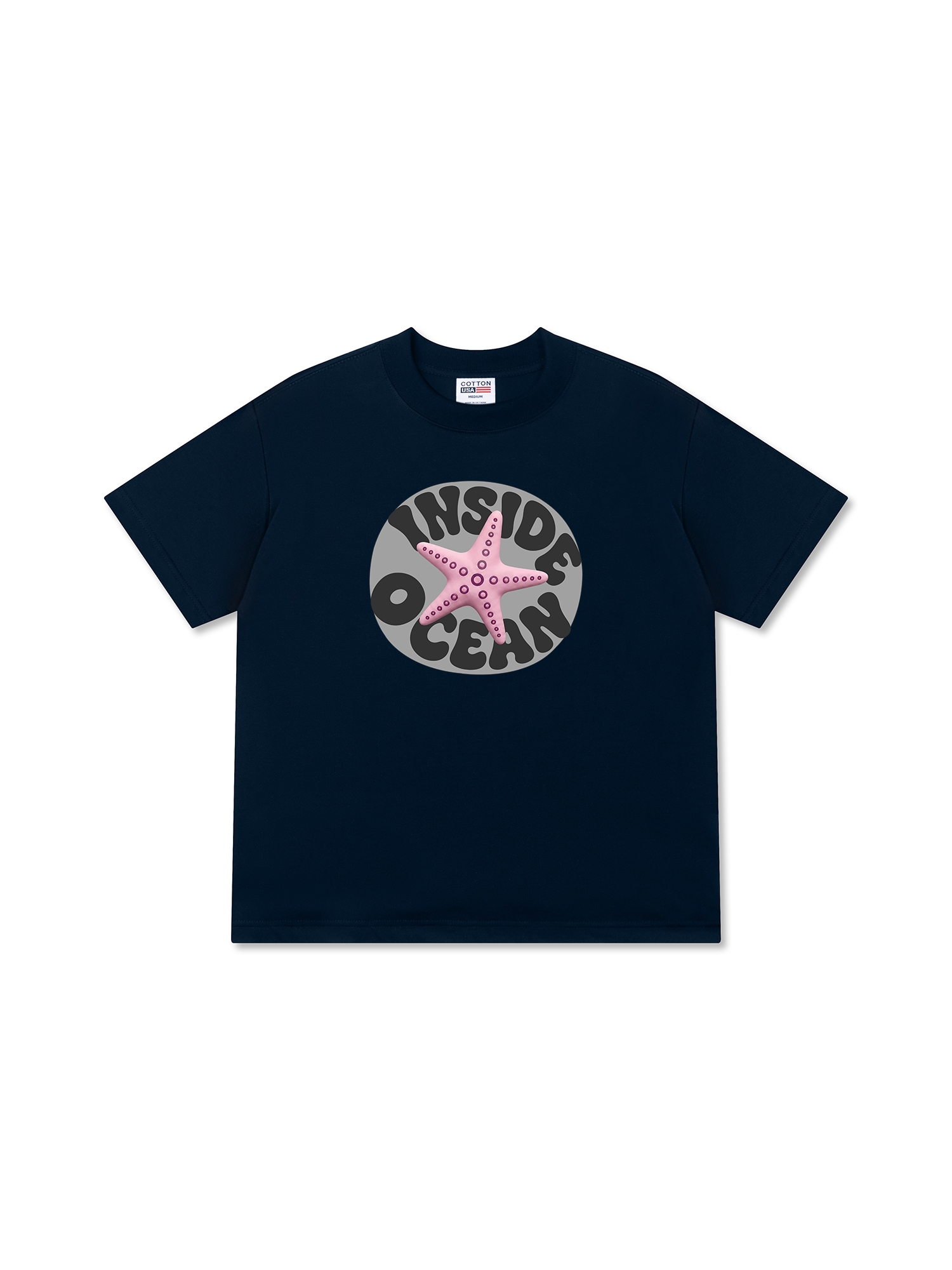 Áo Thun Relaxed Fit Inside Ocean Pink StarFish