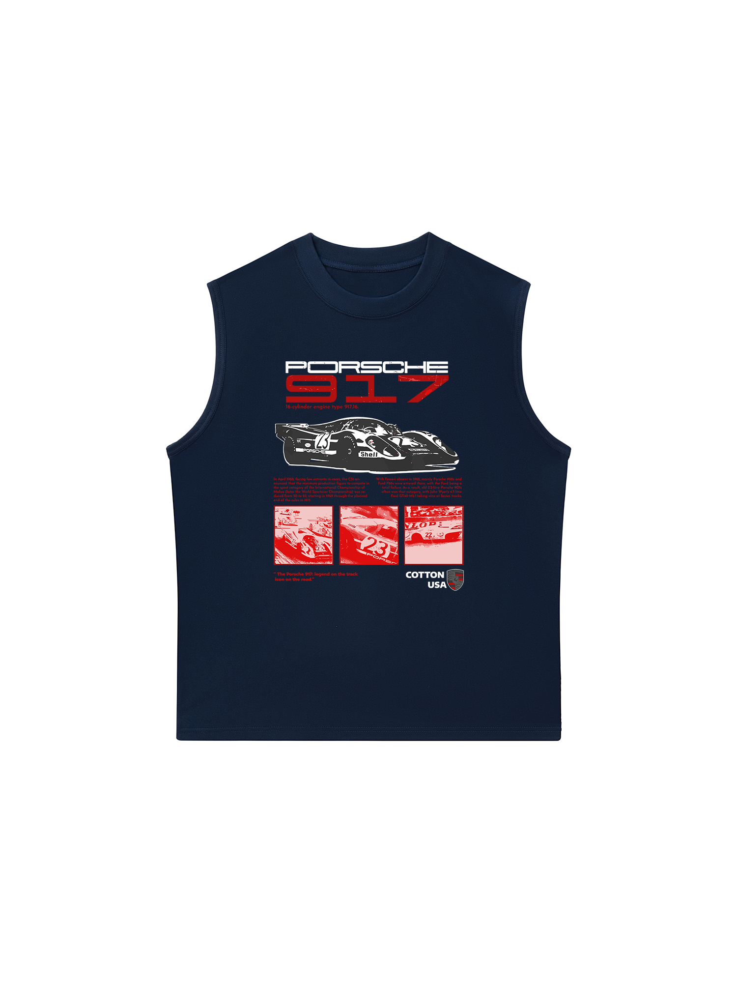 Áo Ba Lỗ Relaxed Fit Porsche 917 16-Cylindor