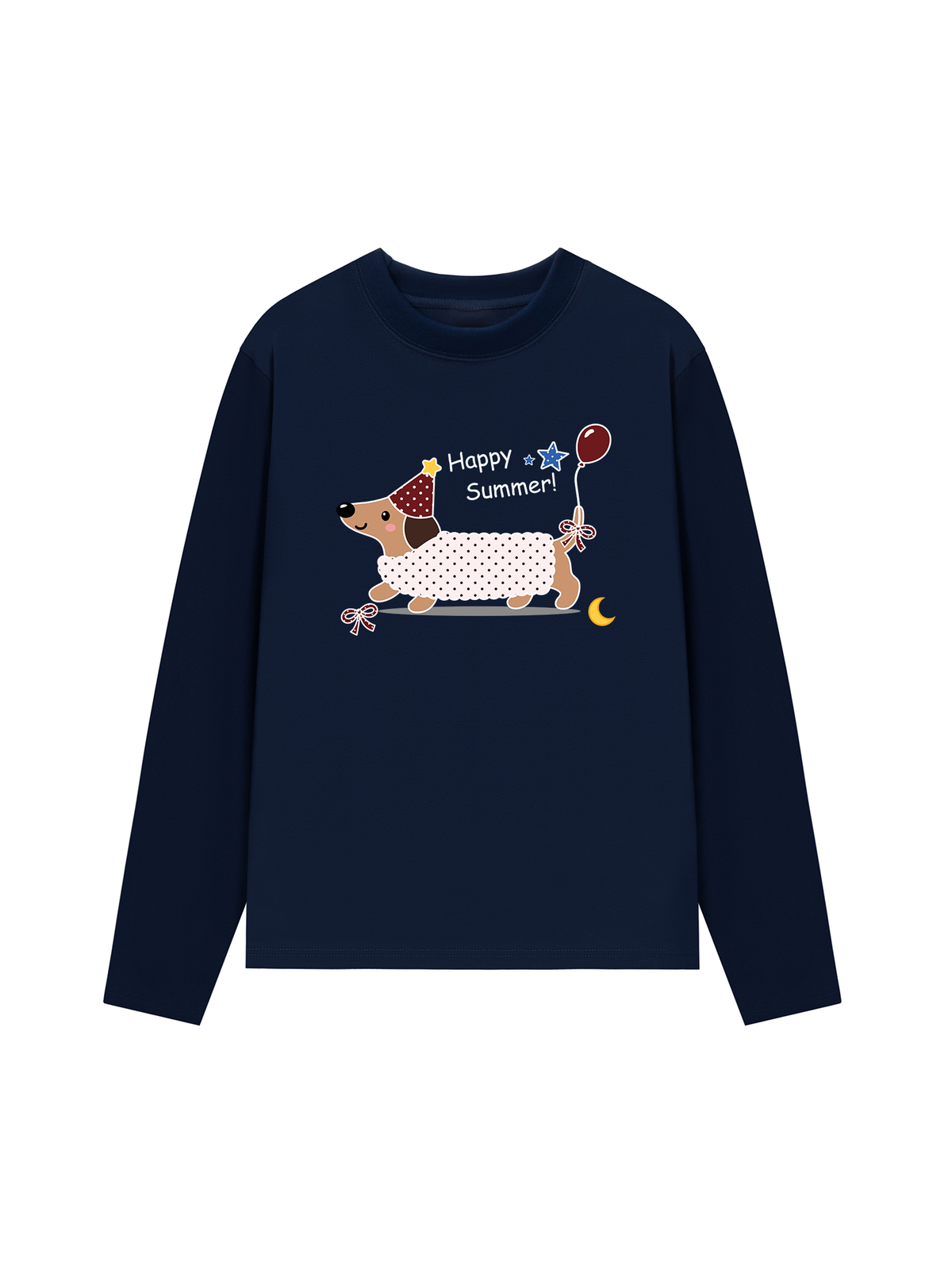 Áo Thun Dài Tay Dotty Mood Happy Summer Dog