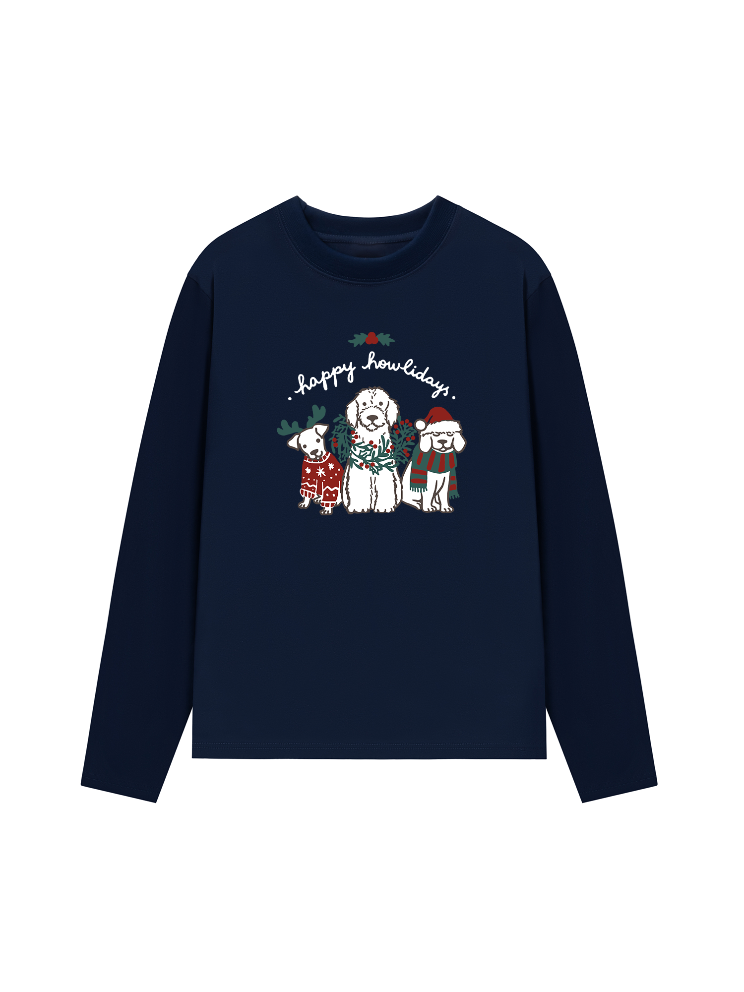 Áo Thun Dài Tay Happy Howlidays