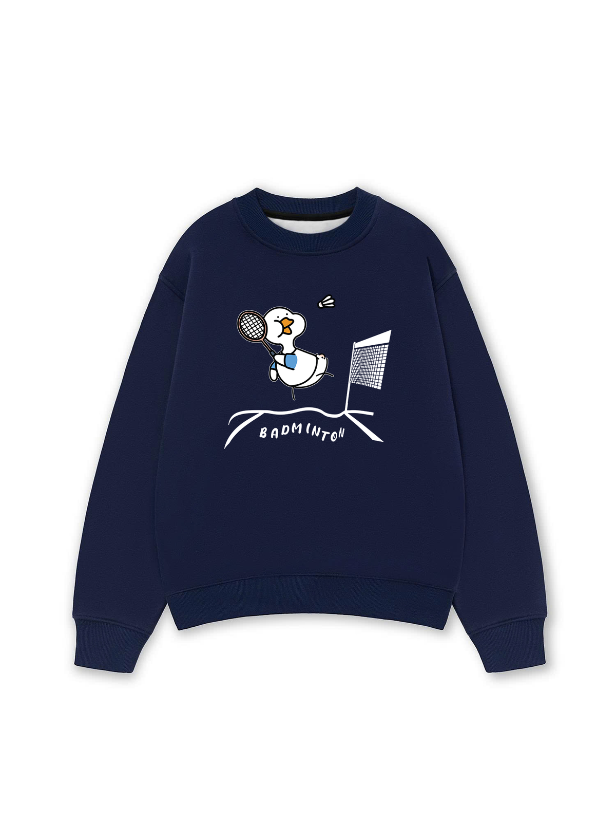 Áo Sweater Nỉ Hai Da Badminton The Shuttle Duck