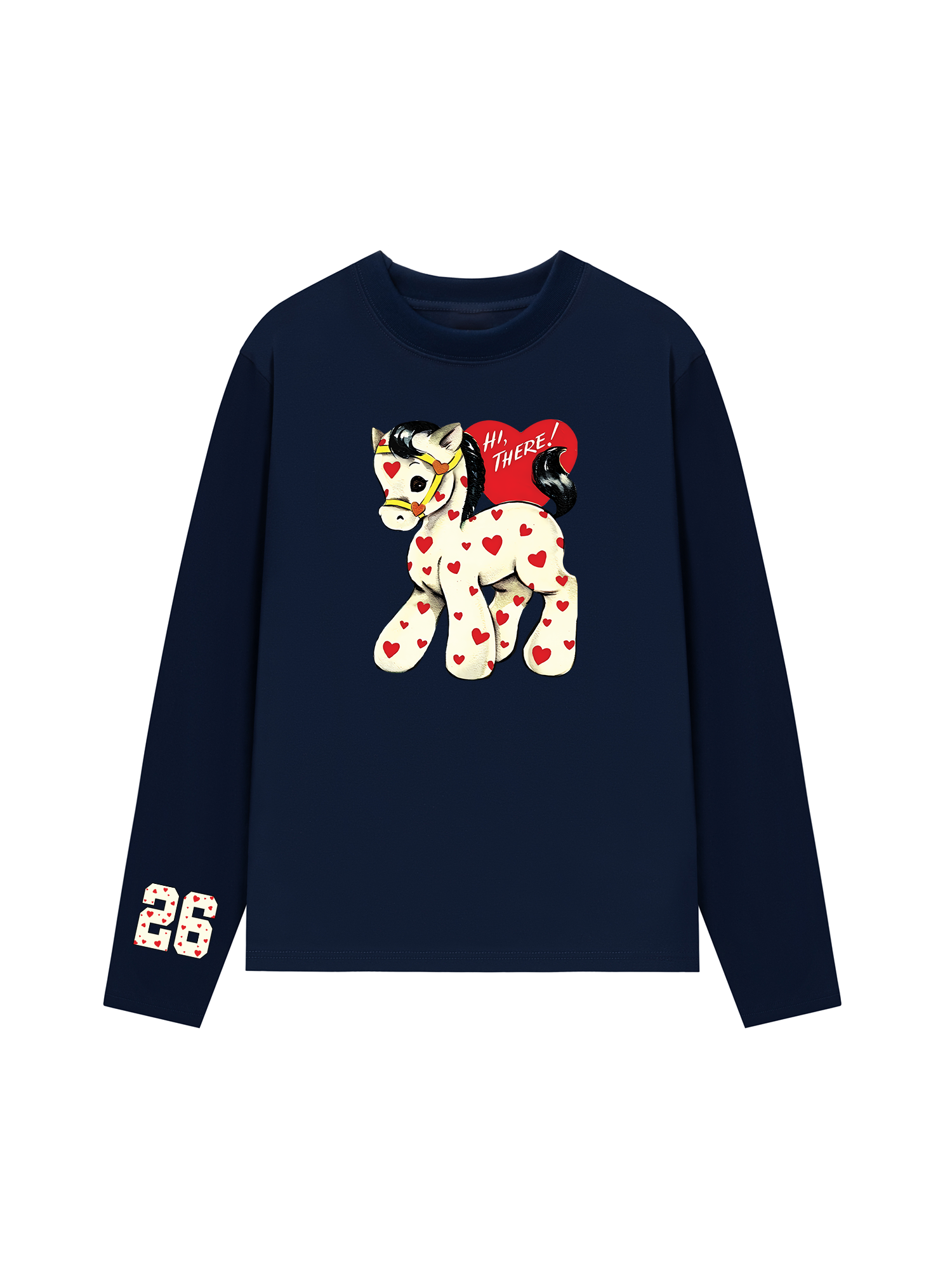 Áo Thun Dài Tay Heart Horse