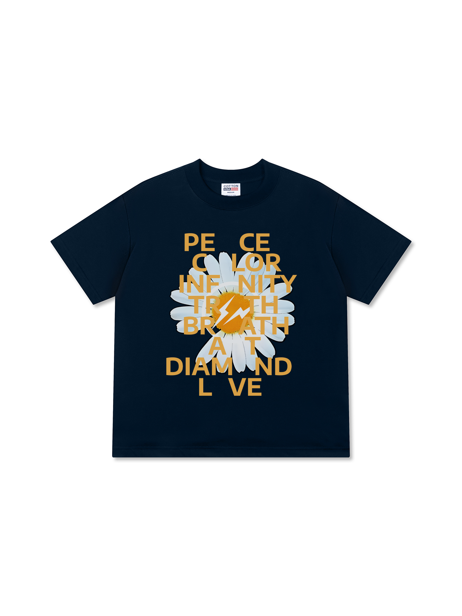 Áo Thun Relaxed Fit Floral Peace Color Love