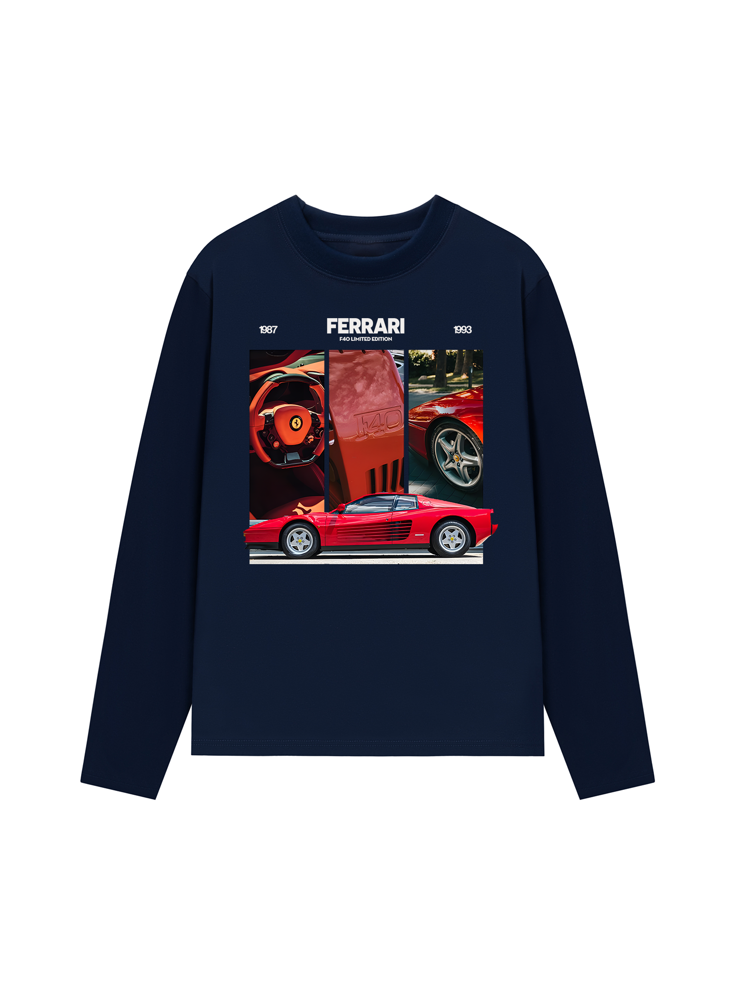 Áo Thun Dài Tay Ferrari F40 Limited Edition