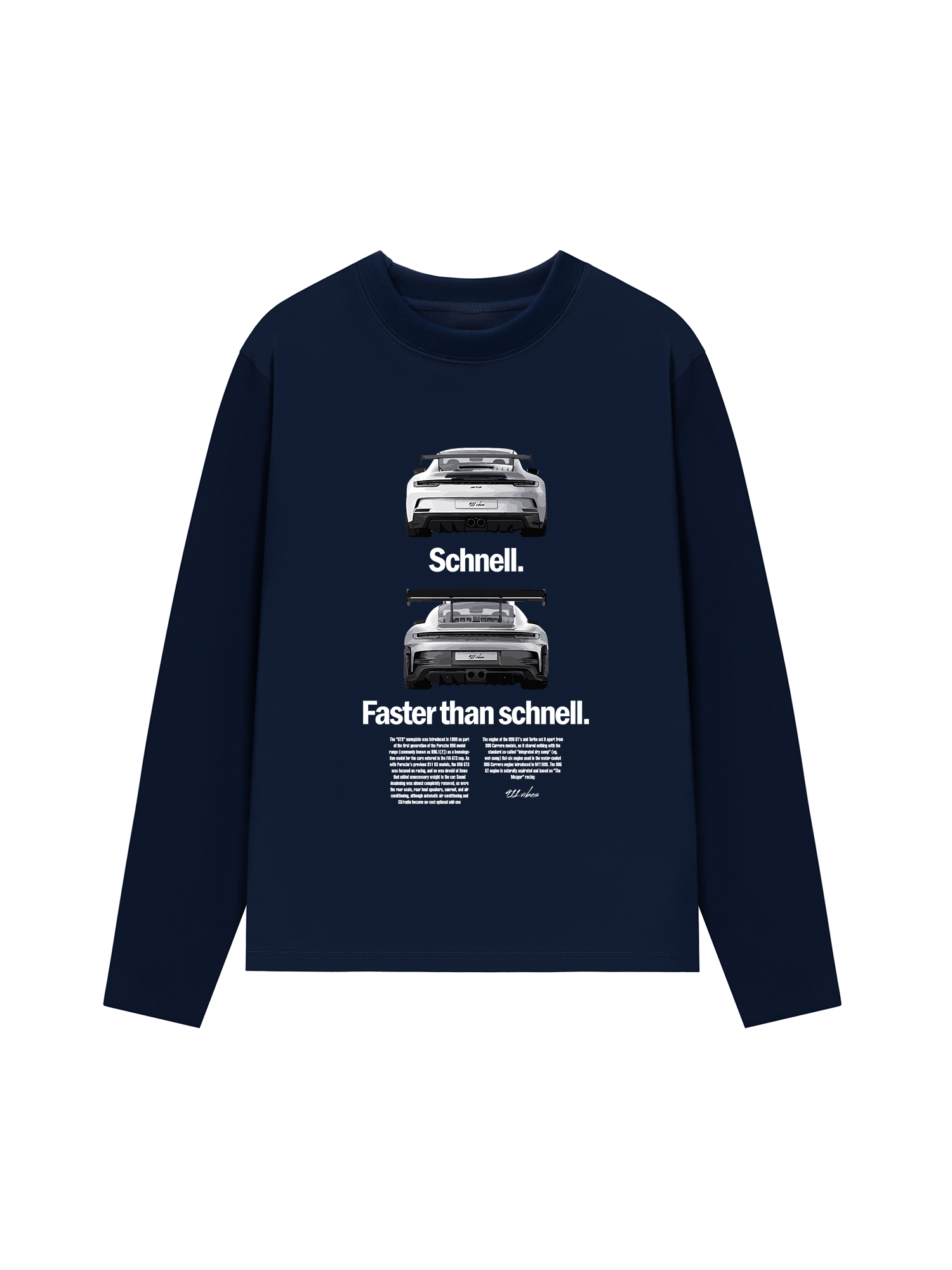 Áo Thun Dài Tay Porsche Faster Than Schnell