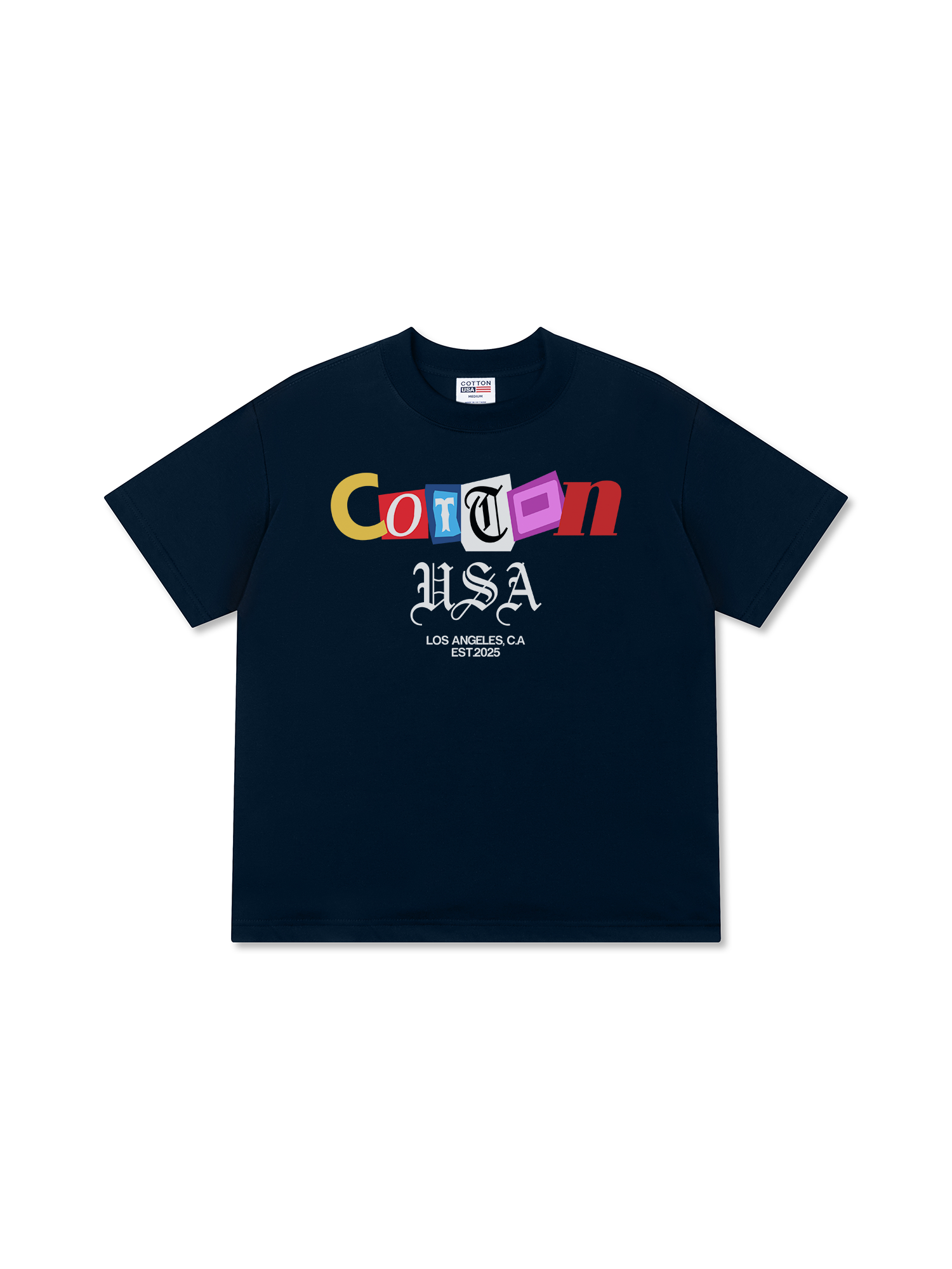 Áo Thun Relaxed Fit USA Paper Cut