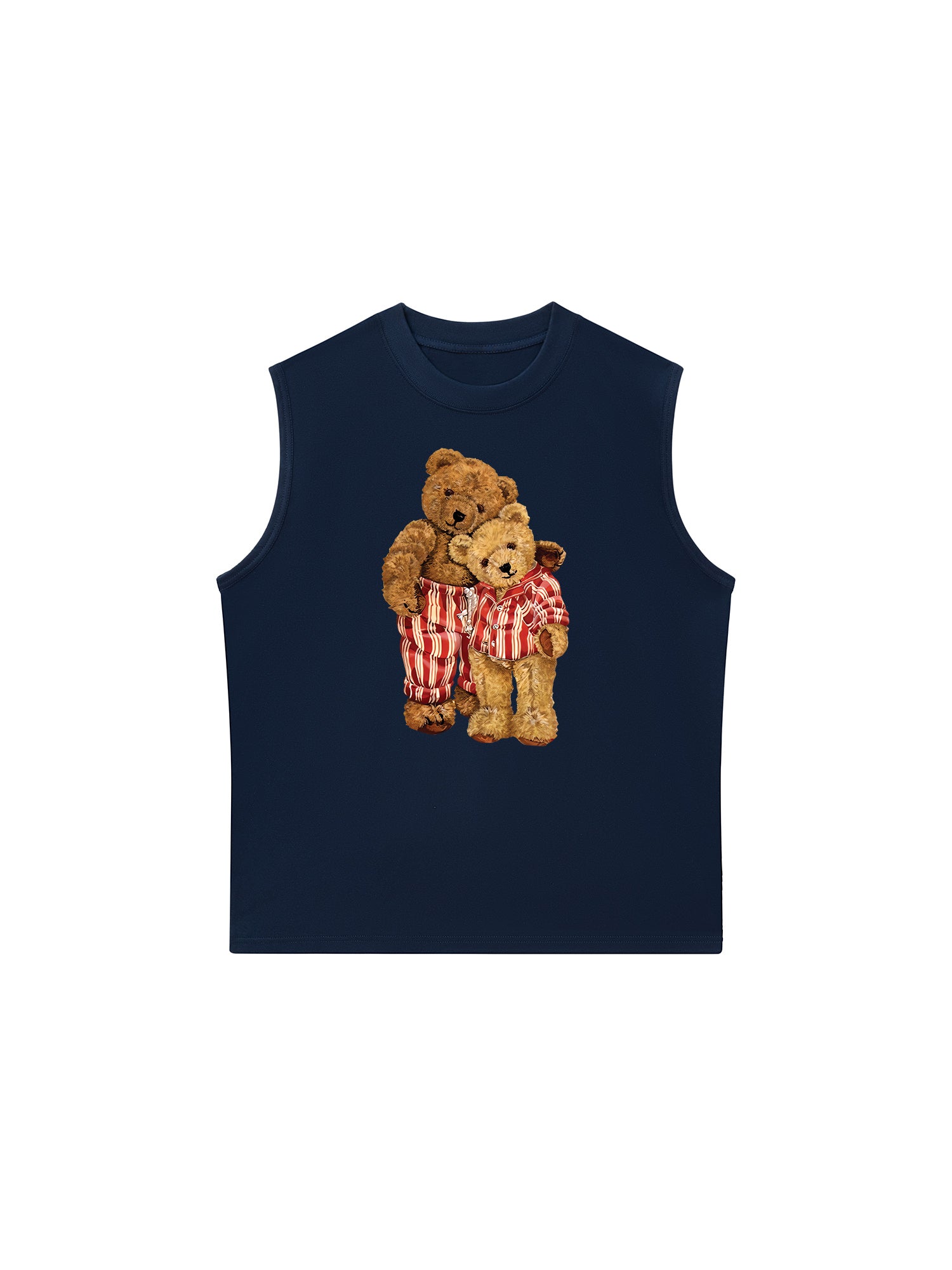 Áo Ba Lỗ Relaxed Fit Couple Bear Go To Bed