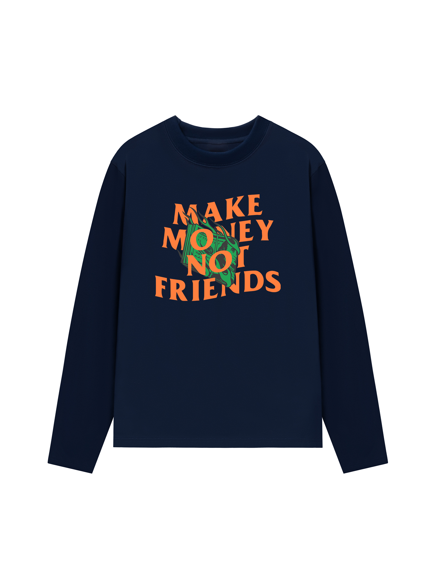 Áo Thun Dài Tay Money Make Money Not Friends