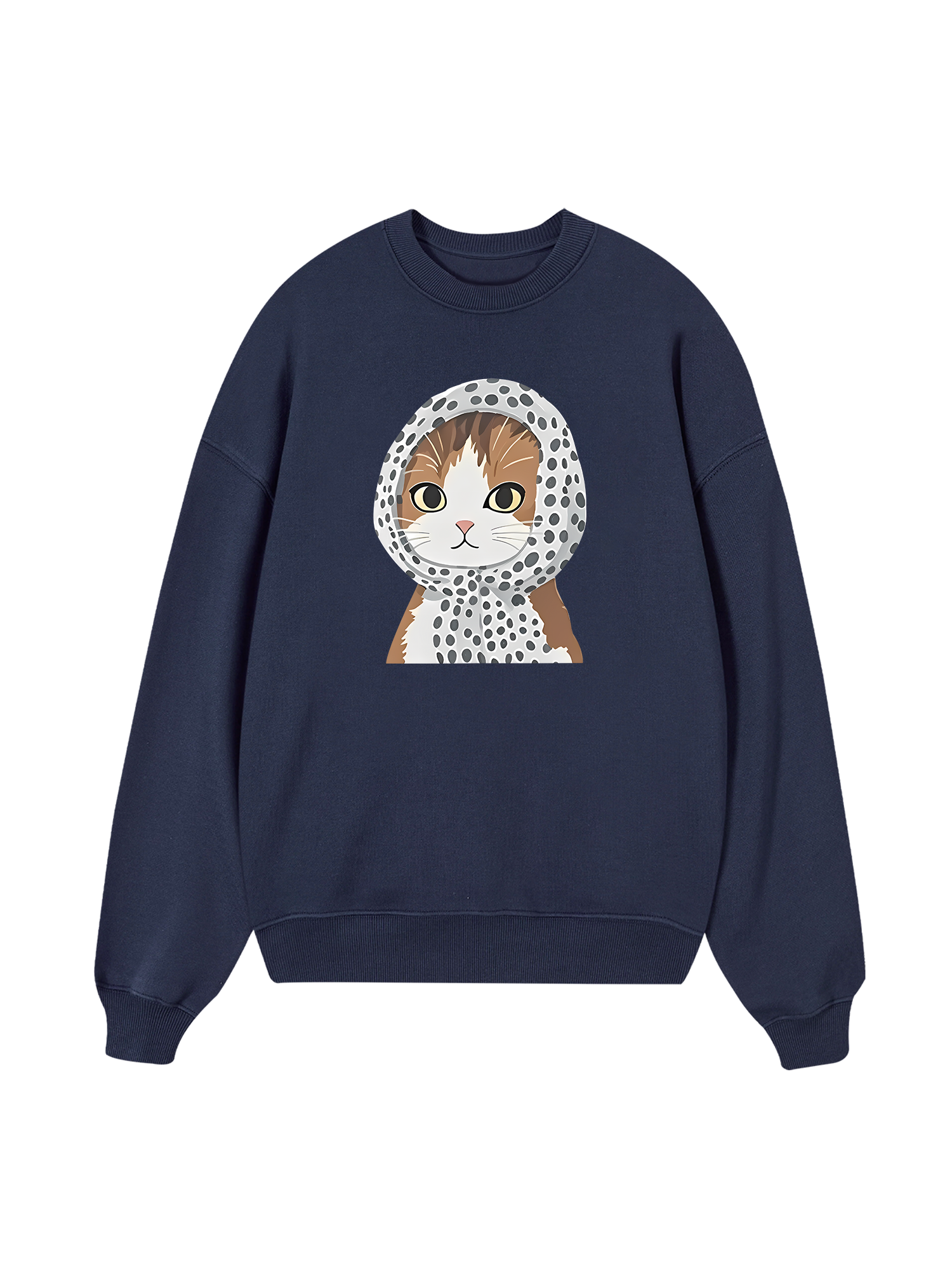 Winter Vibes Cute Cat Sweater