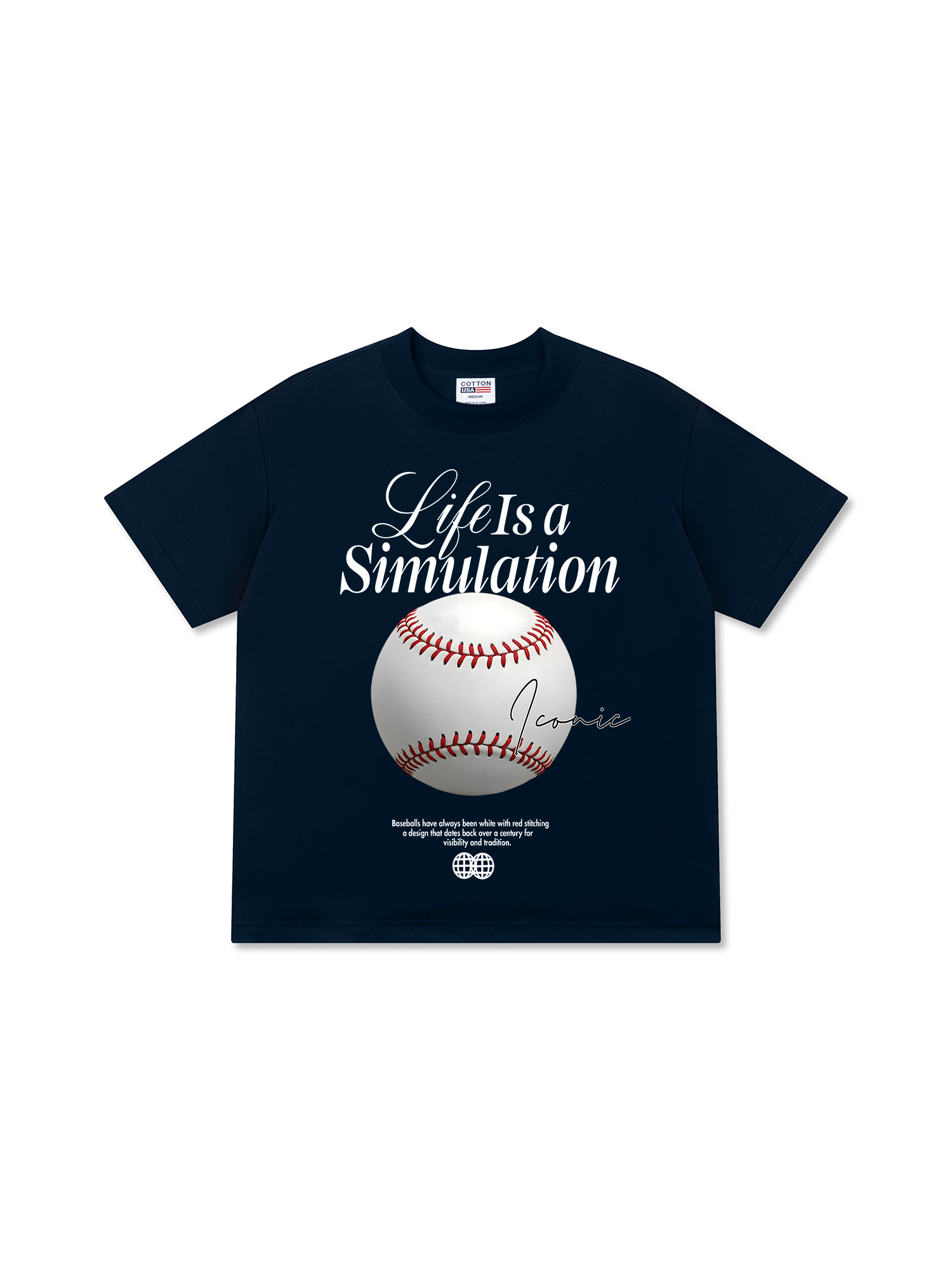 Áo Thun Relaxed Fit Baseball Simulation