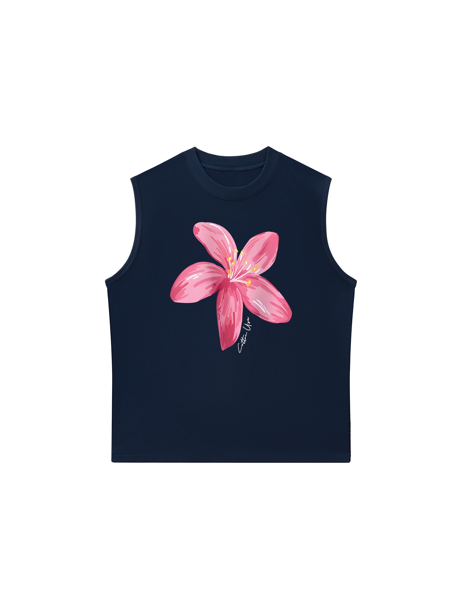 Áo Ba Lỗ Relaxed Fit Floral Pink Flower
