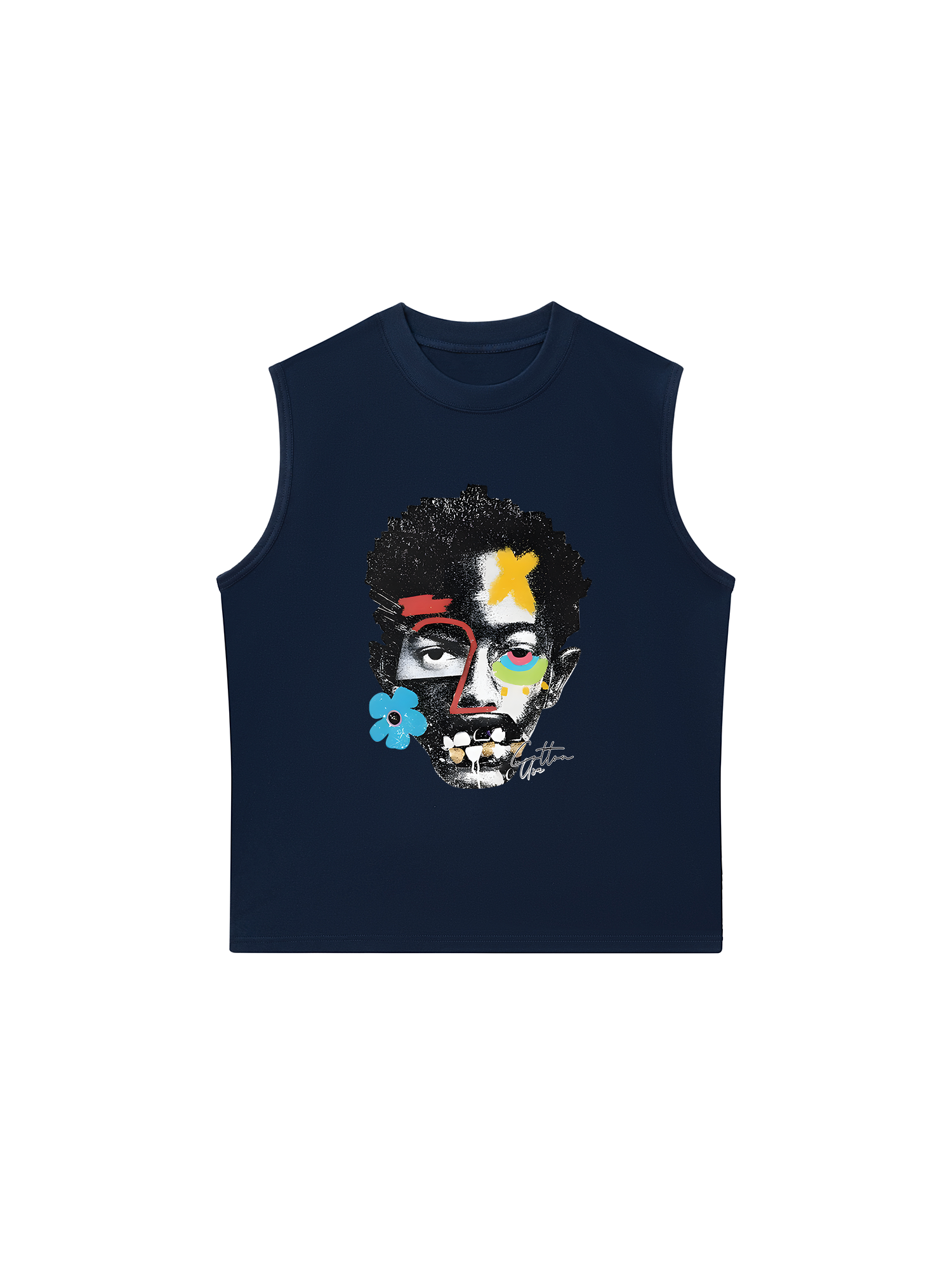 Áo Ba Lỗ Relaxed Fit Rapper Multi Element Cotton USA