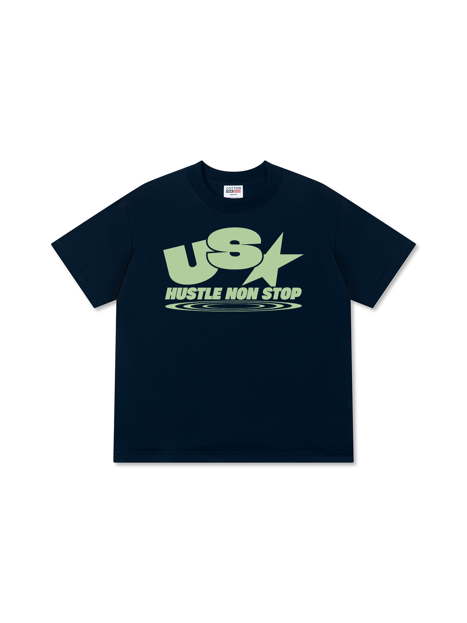 Áo Thun Relaxed Fit USA Hustle Non Stop