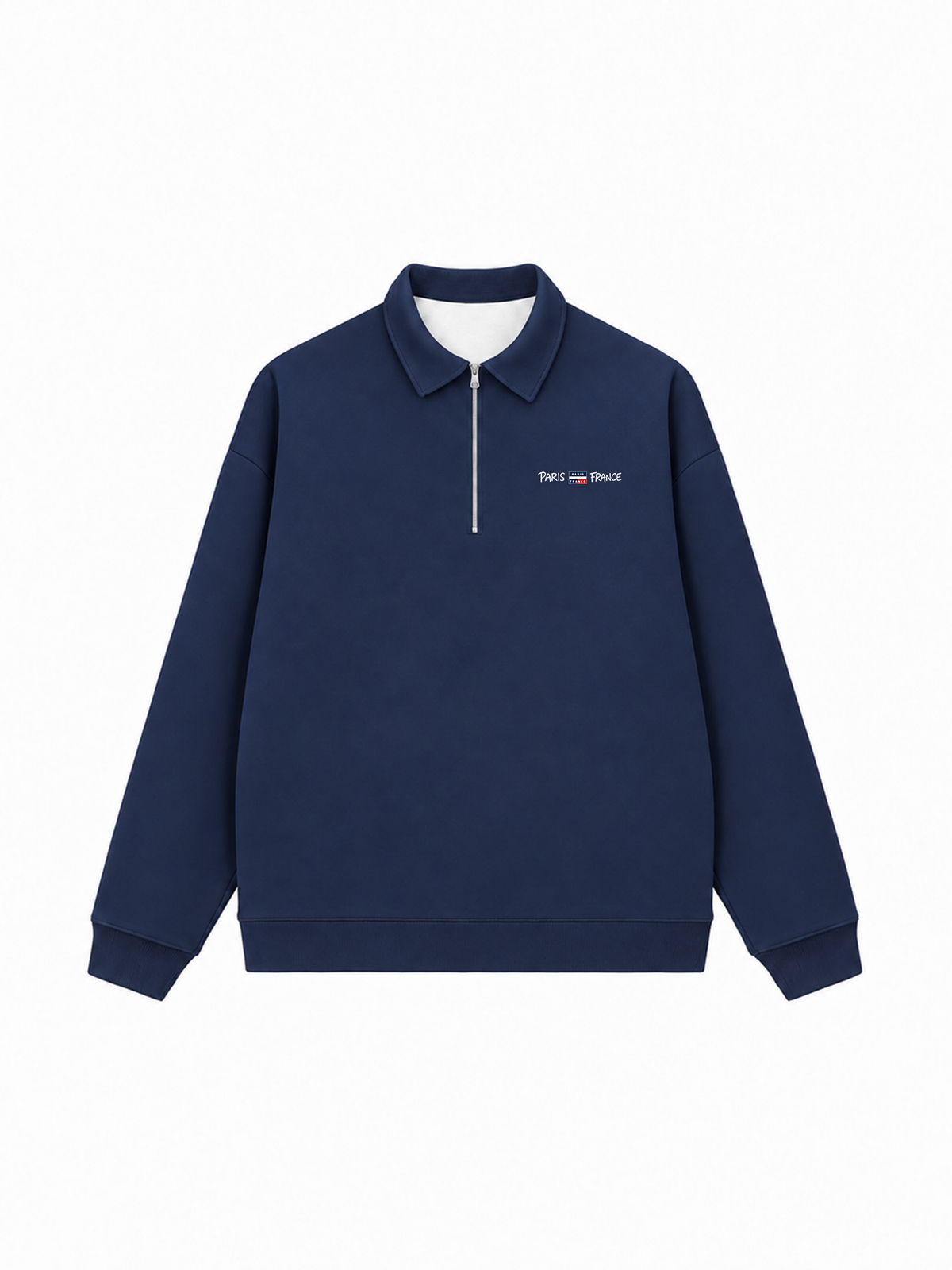 Áo Sweater Polo Nỉ Hai Da Retro Paris France