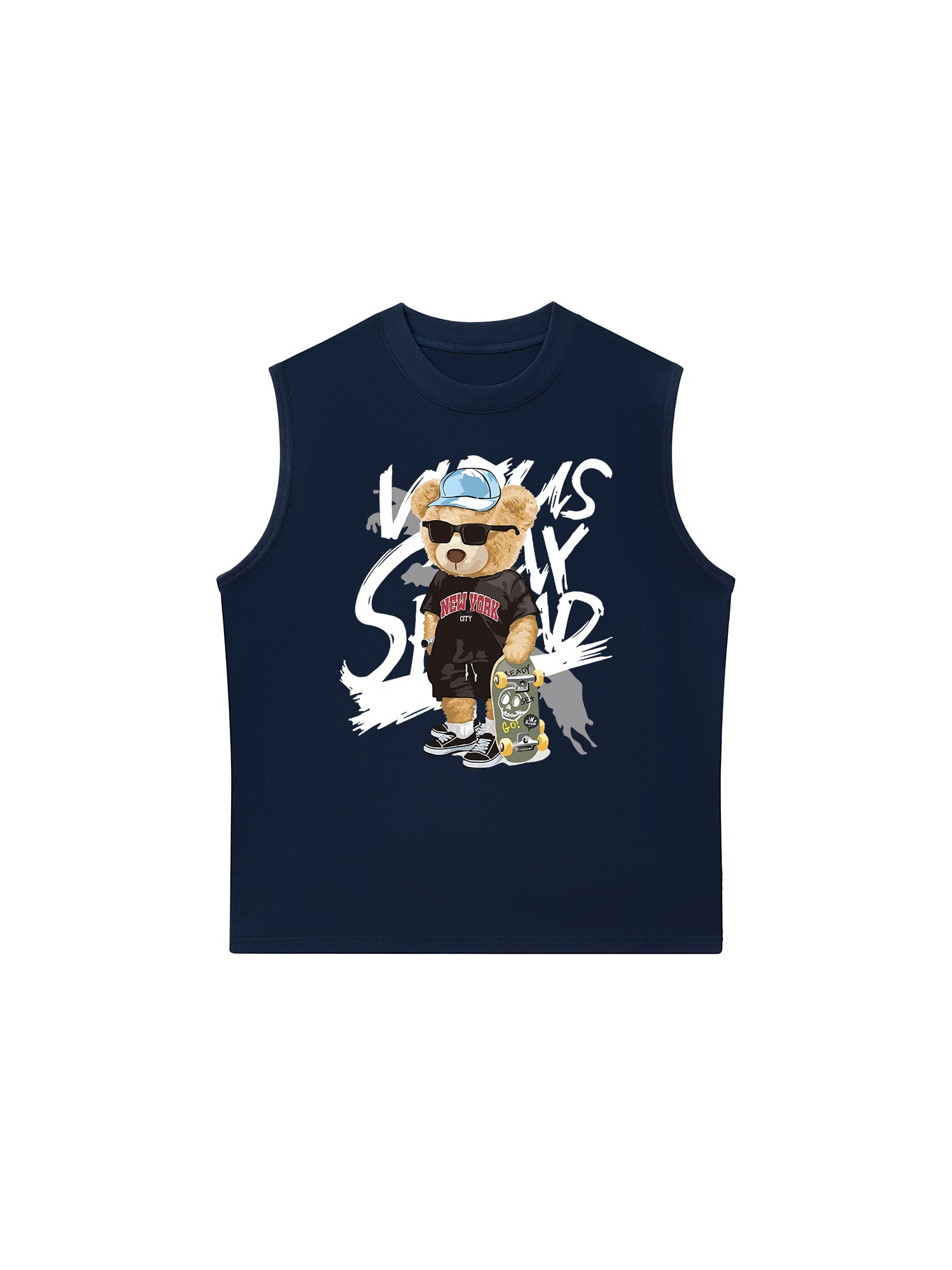 Áo Ba Lỗ Relaxed Fit New York Skate Bear