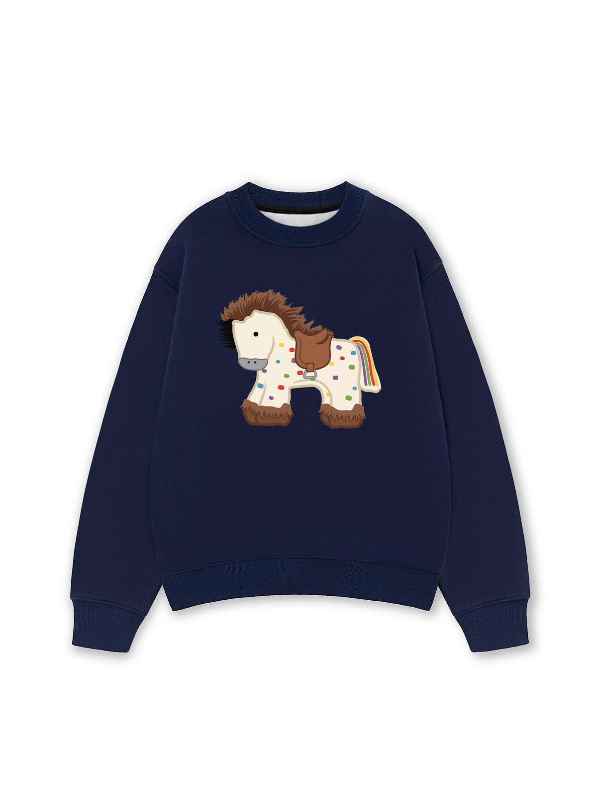 Áo Sweater Nỉ Hai Da Dotty Mood Rainbow Tail Pony