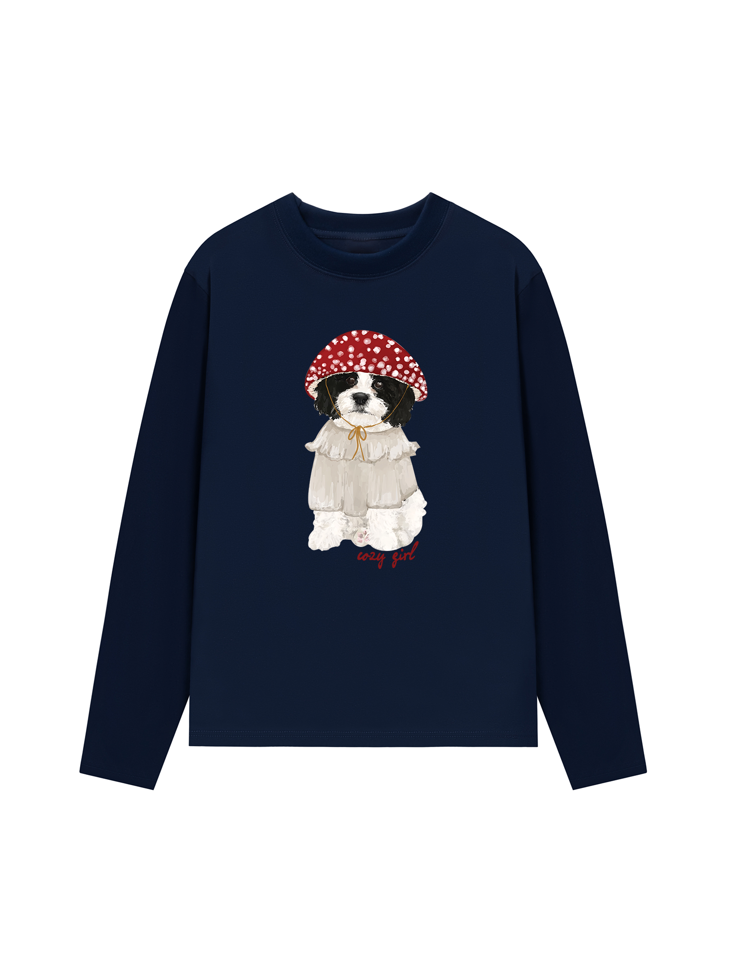 Áo Thun Dài Tay Cozy Girrl Cute Puppy