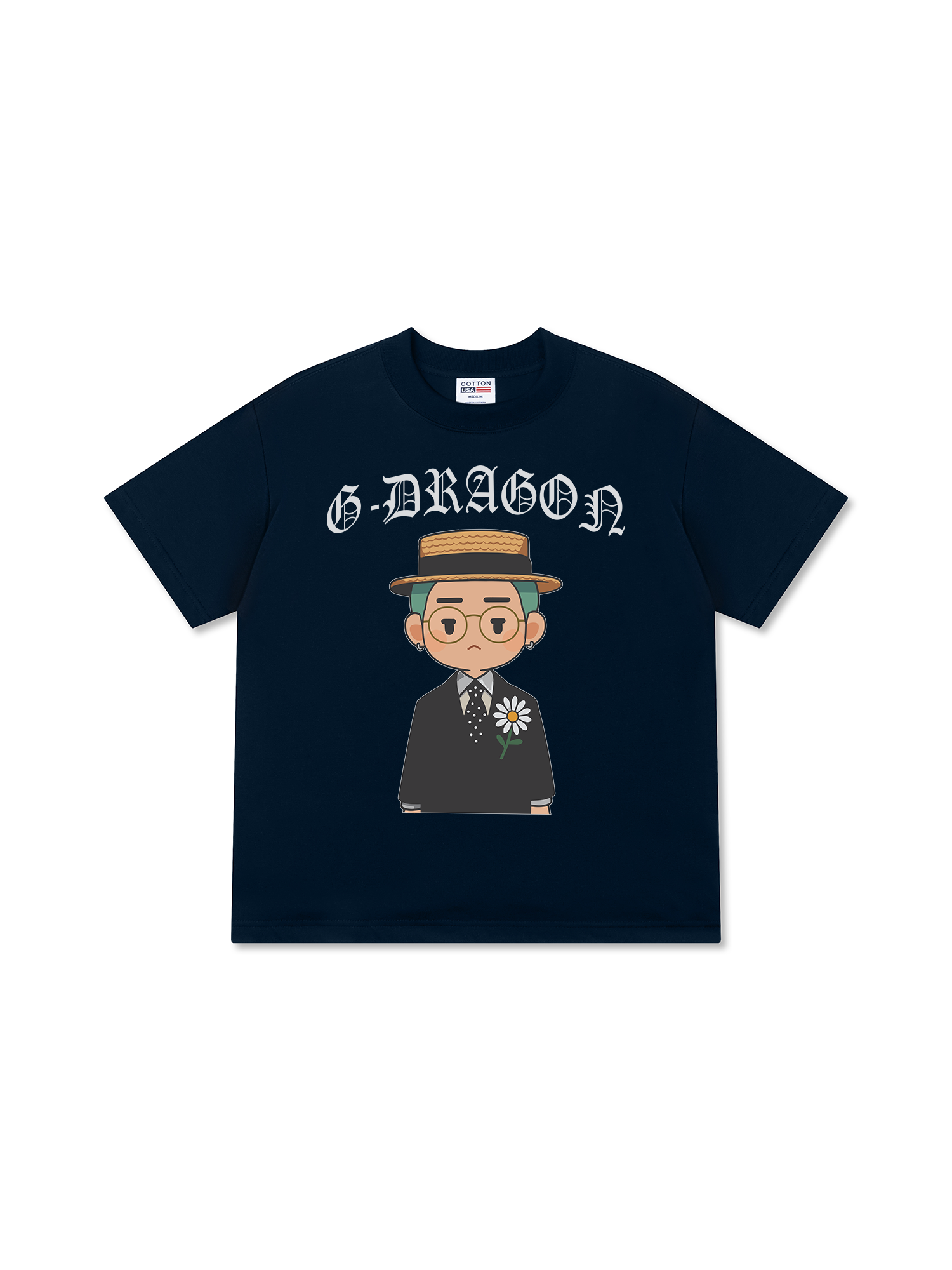 Áo Thun Relaxed Fit Idols Cartoon GD Peace Minusone