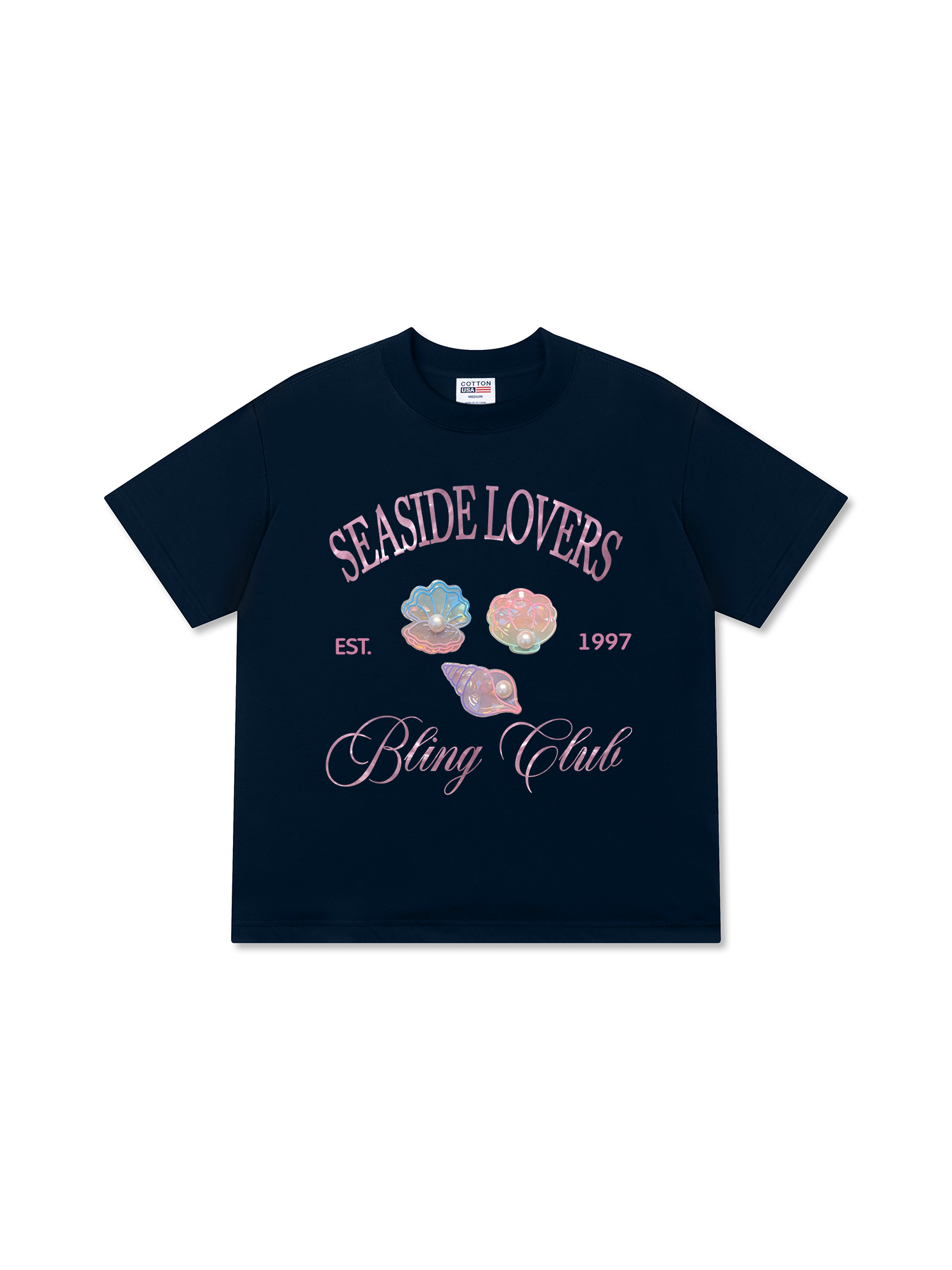 Áo Thun Relaxed Fit Bling Club Seaside