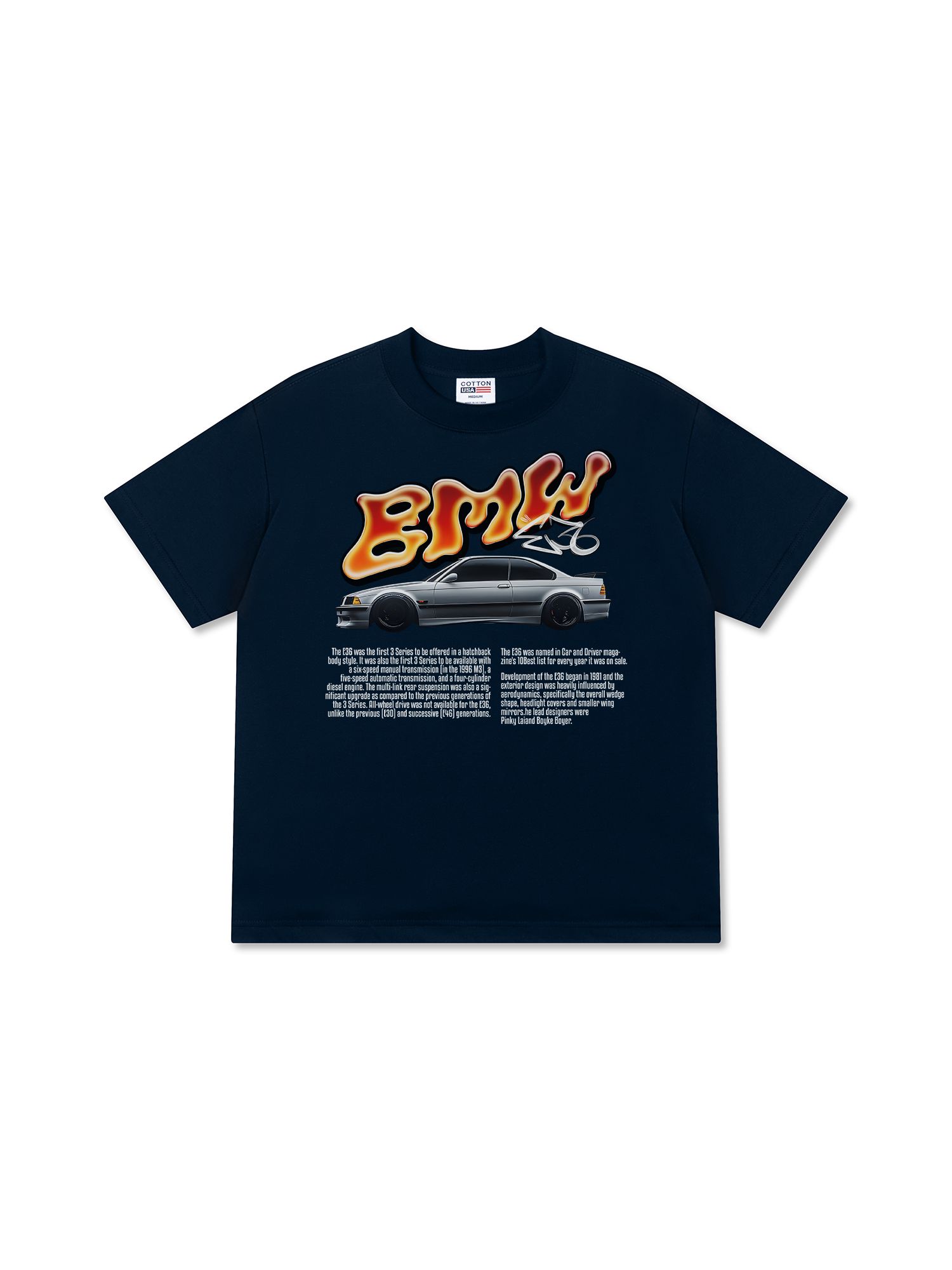 Áo Thun Relaxed Fit BMW Flame Neon