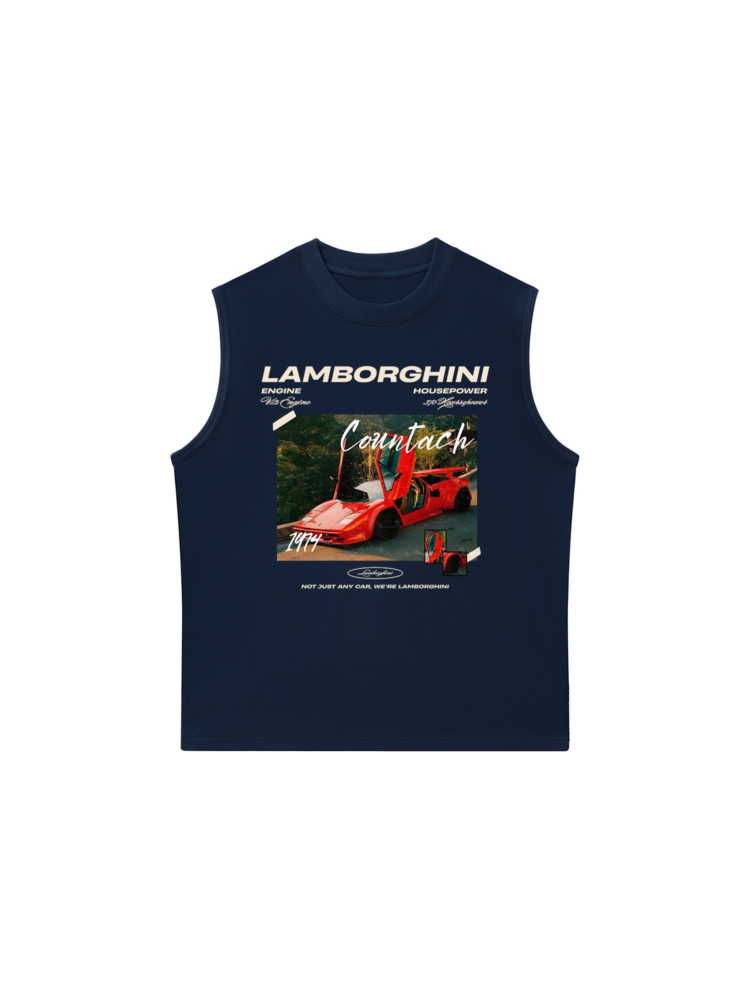 Áo Ba Lỗ Relaxed Fit Lamborghini Red Countach
