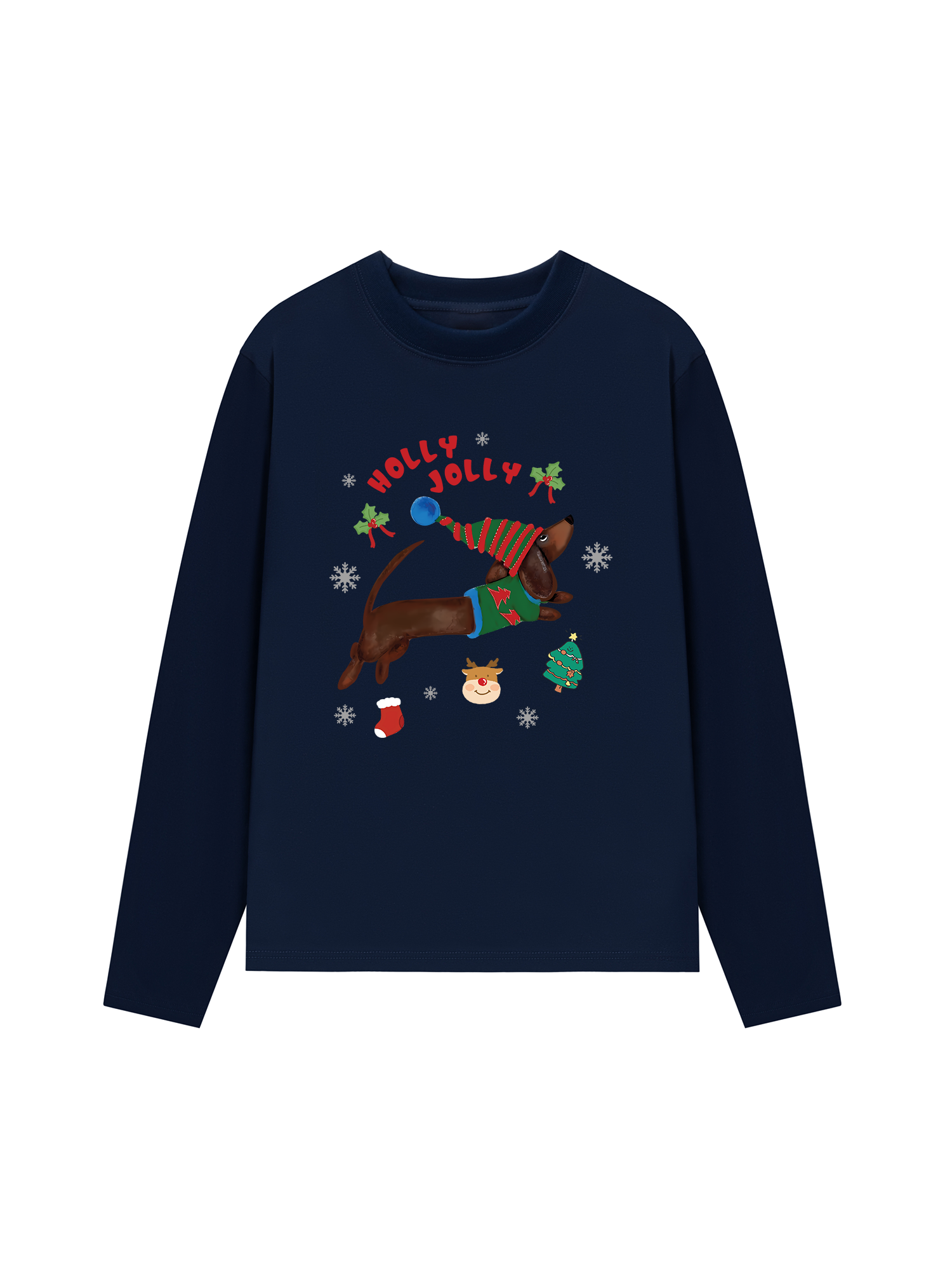 Áo Thun Dài Tay Holy Jolly Cute Puppy