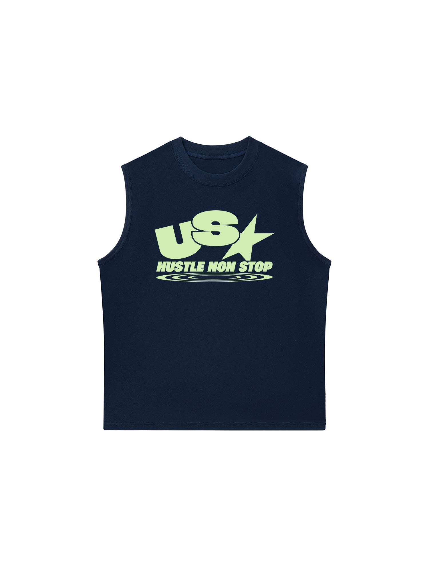 Áo Ba Lỗ Relaxed Fit USA Hustle Non Stop