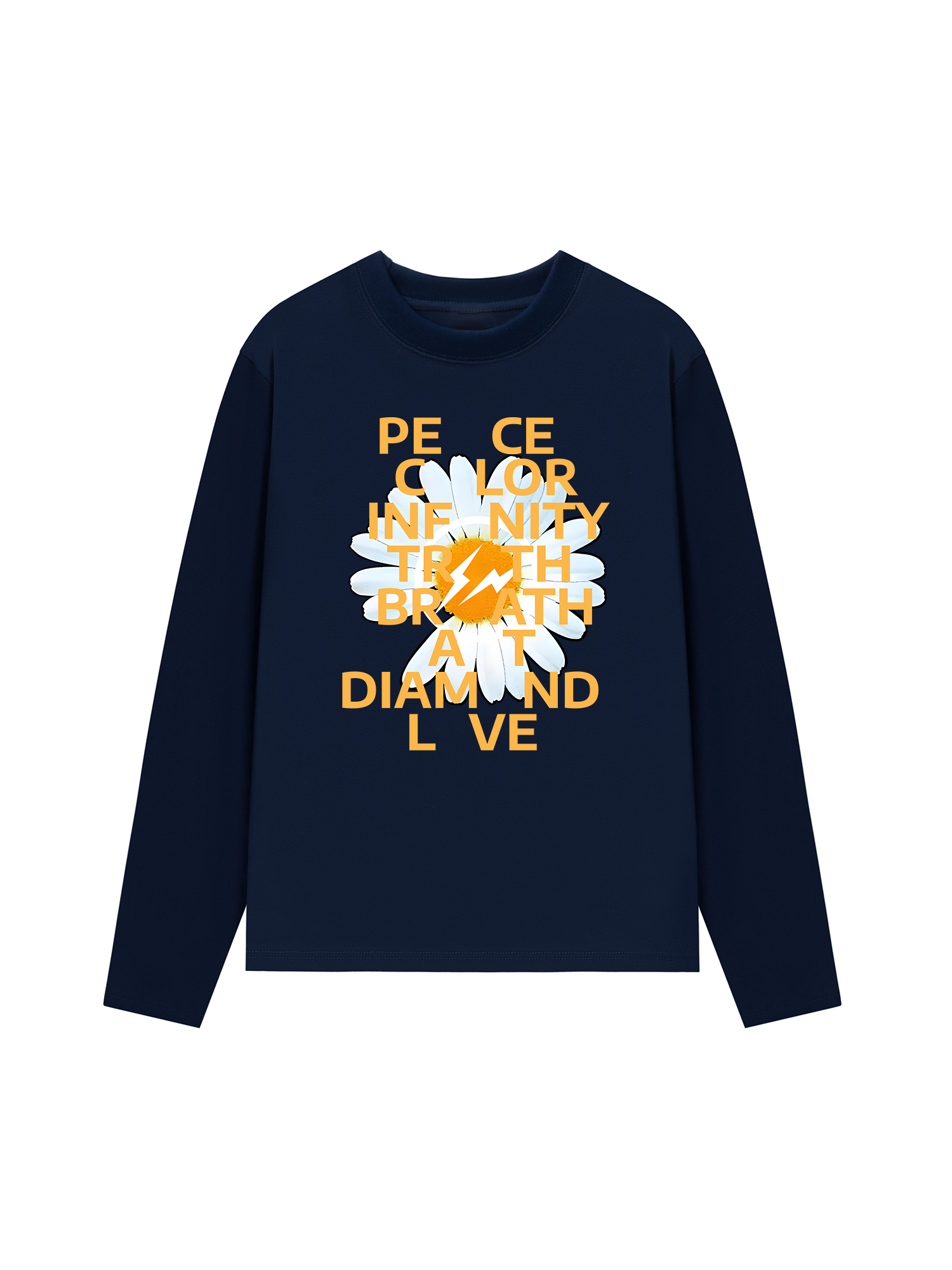 Áo Thun Dài Tay Floral Peace Color Love