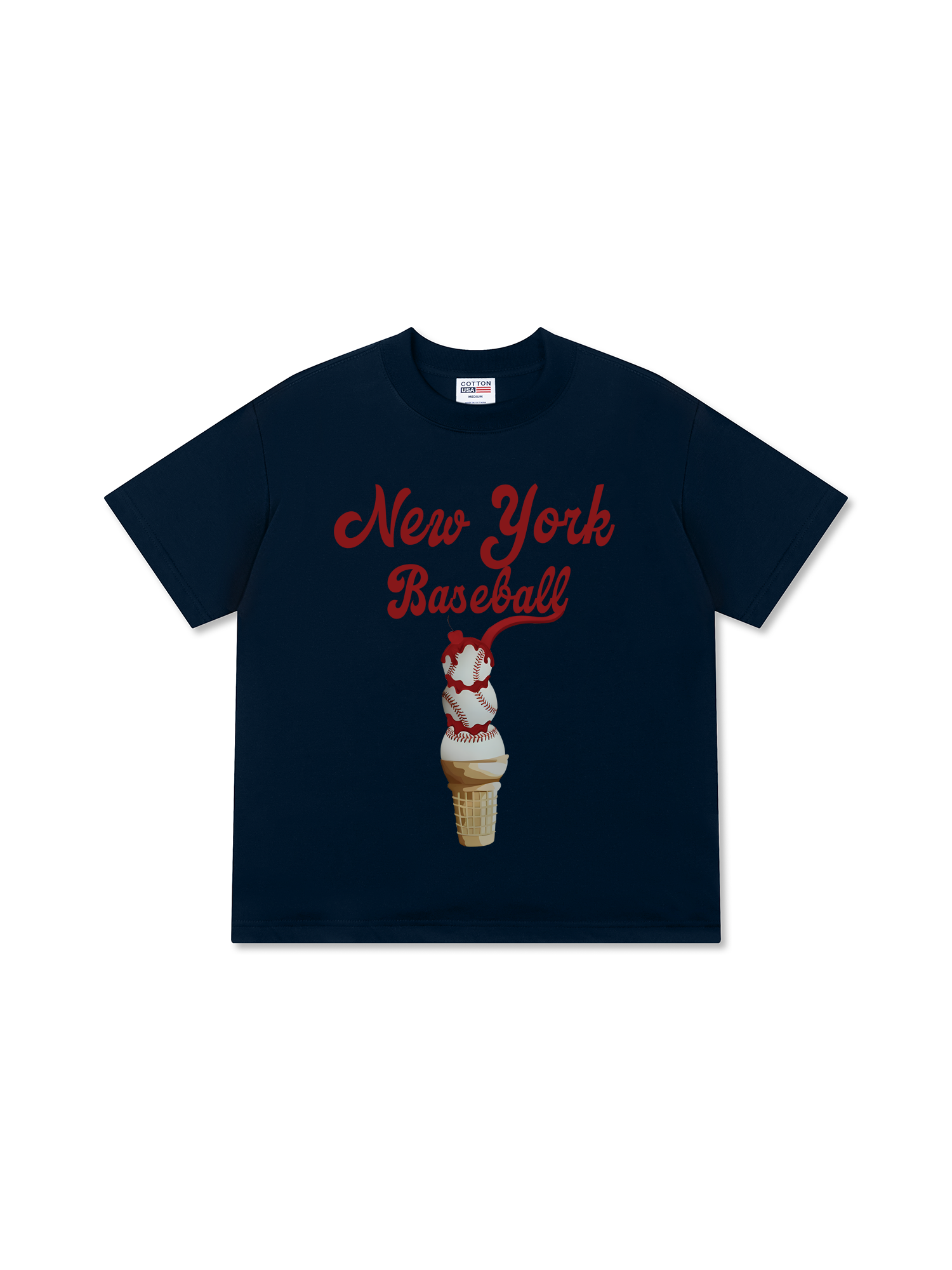Áo Thun Relaxed Fit Baseball NewYork Ice Cream