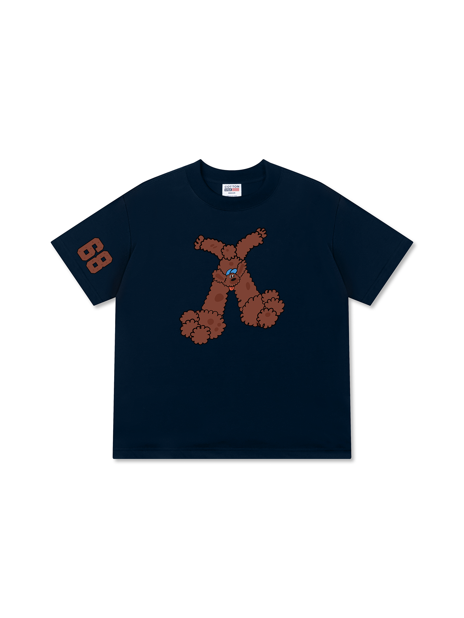 Áo Thun Relaxed Fit Soft Paw Brown Teddy