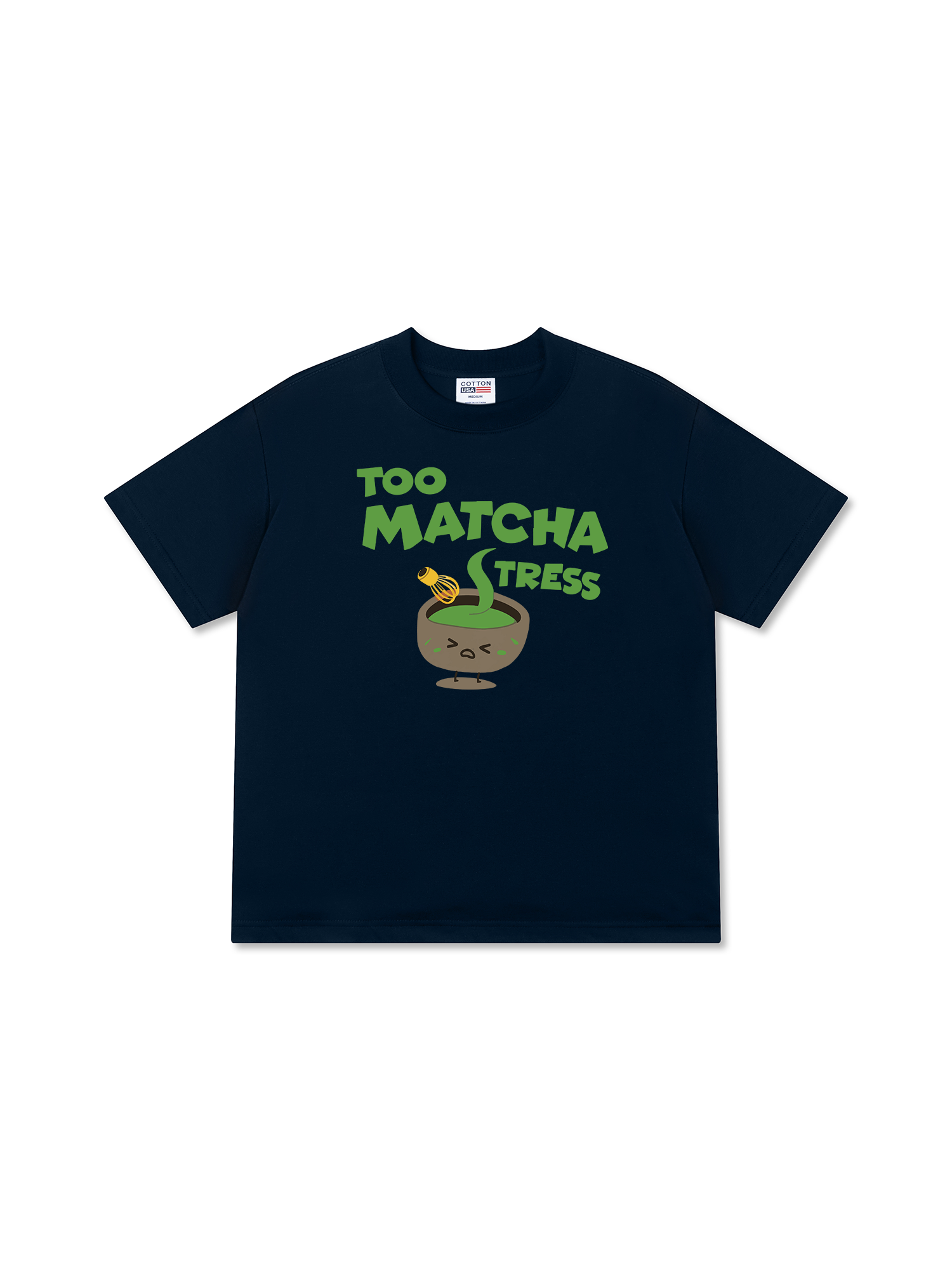Áo Thun Relaxed Fit Too Matcha Stress
