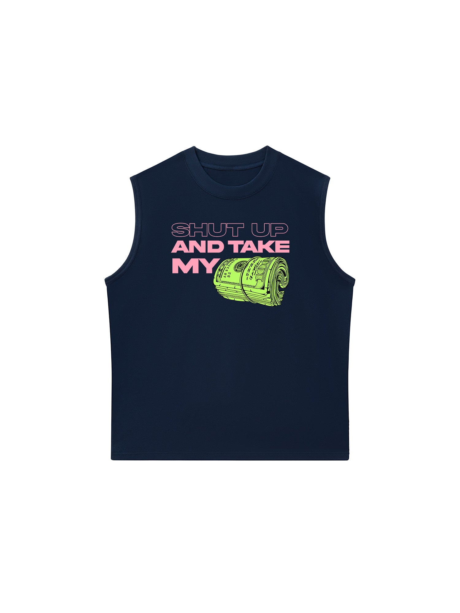 Áo Ba Lỗ Relaxed Fit Money Shut Up And Take My